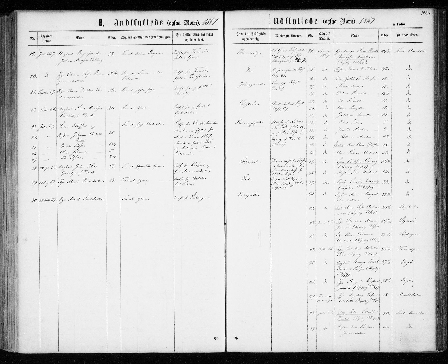 Tranøy sokneprestkontor, SATØ/S-1313/I/Ia/Iaa/L0008kirke: Parish register (official) no. 8, 1867-1877, p. 328