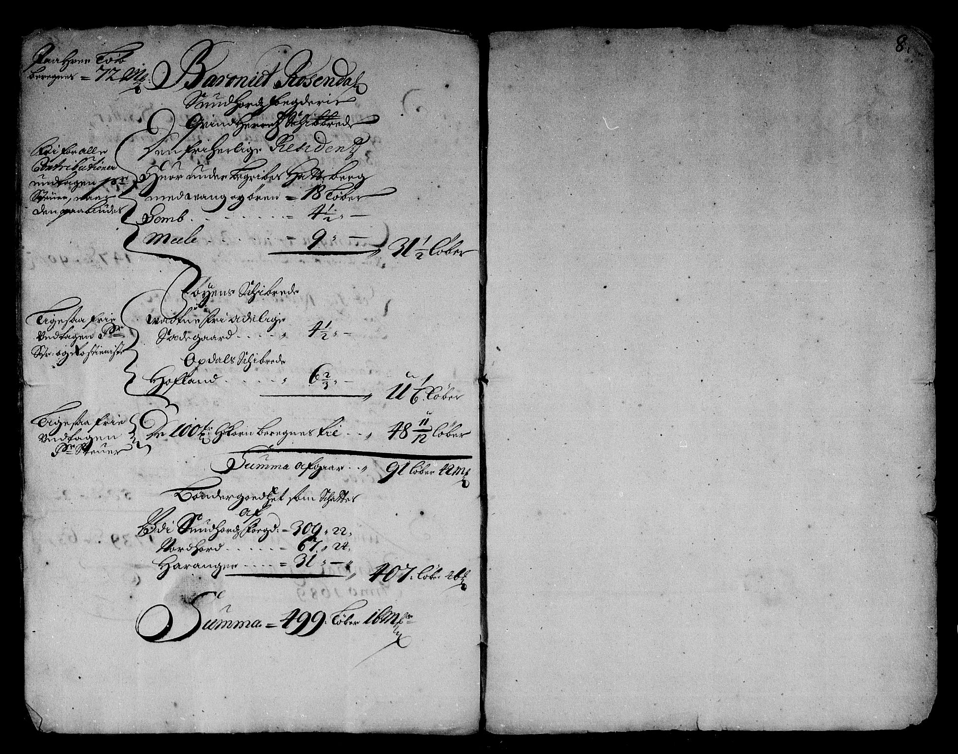 Rentekammeret inntil 1814, Reviderte regnskaper, Stiftamtstueregnskaper, Bergen stiftamt, RA/EA-6043/R/Rc/L0088: Bergen stiftamt, 1688