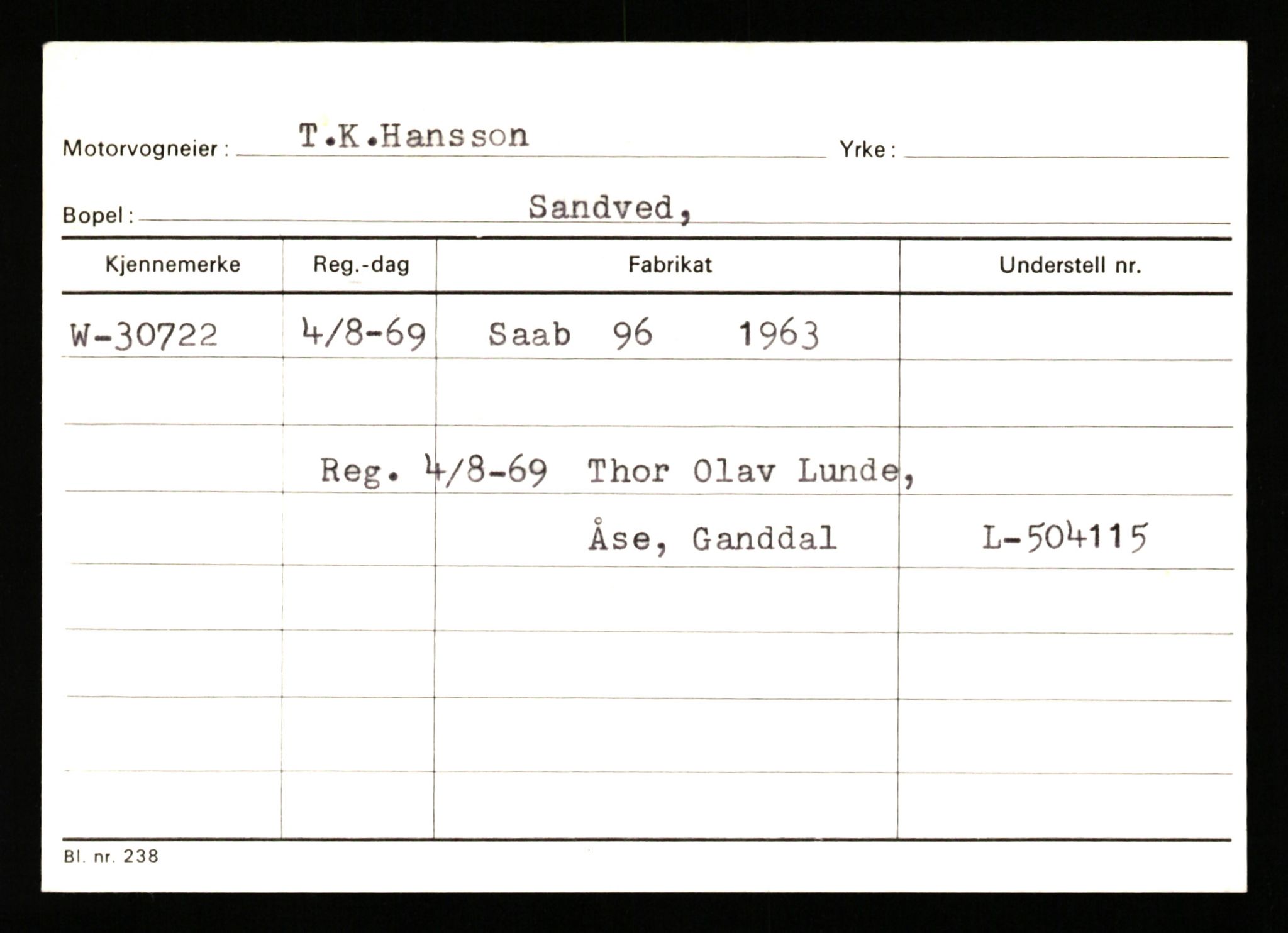 Stavanger trafikkstasjon, AV/SAST-A-101942/0/G/L0005: Registreringsnummer: 23000 - 34245, 1930-1971, p. 2381