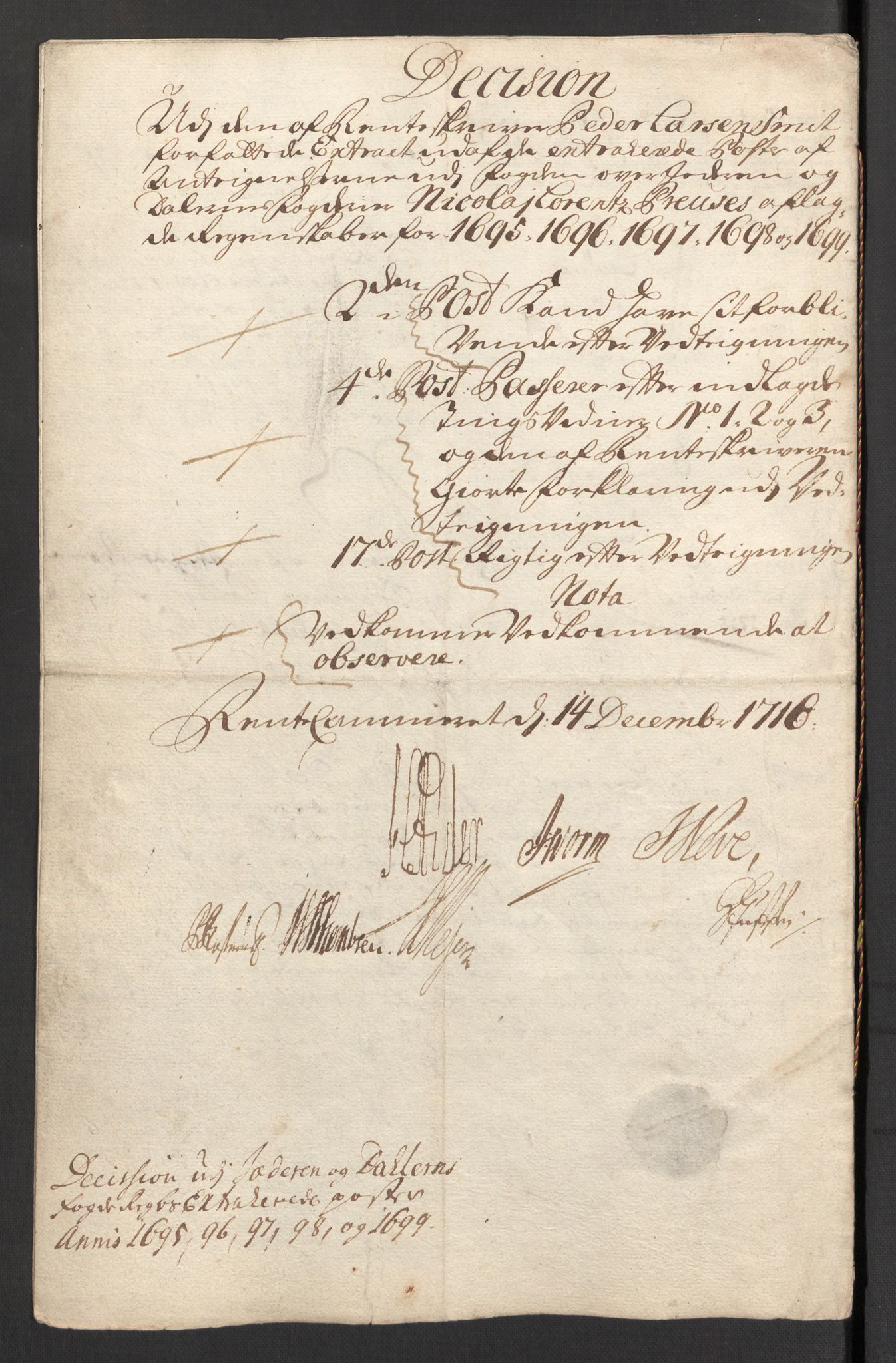 Rentekammeret inntil 1814, Reviderte regnskaper, Fogderegnskap, AV/RA-EA-4092/R46/L2730: Fogderegnskap Jæren og Dalane, 1699, p. 296