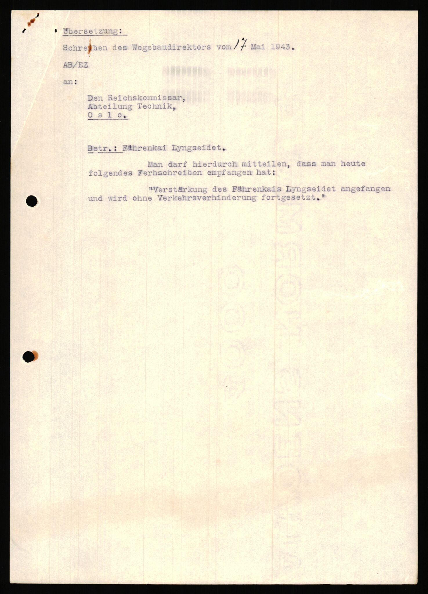 Tyske arkiver, Organisation Todt (OT), Einsatzgruppe Wiking, AV/RA-RAFA-2188/1/E/E2/E2d/L0023: Fähren und Anlegen, 1942-1944, p. 93