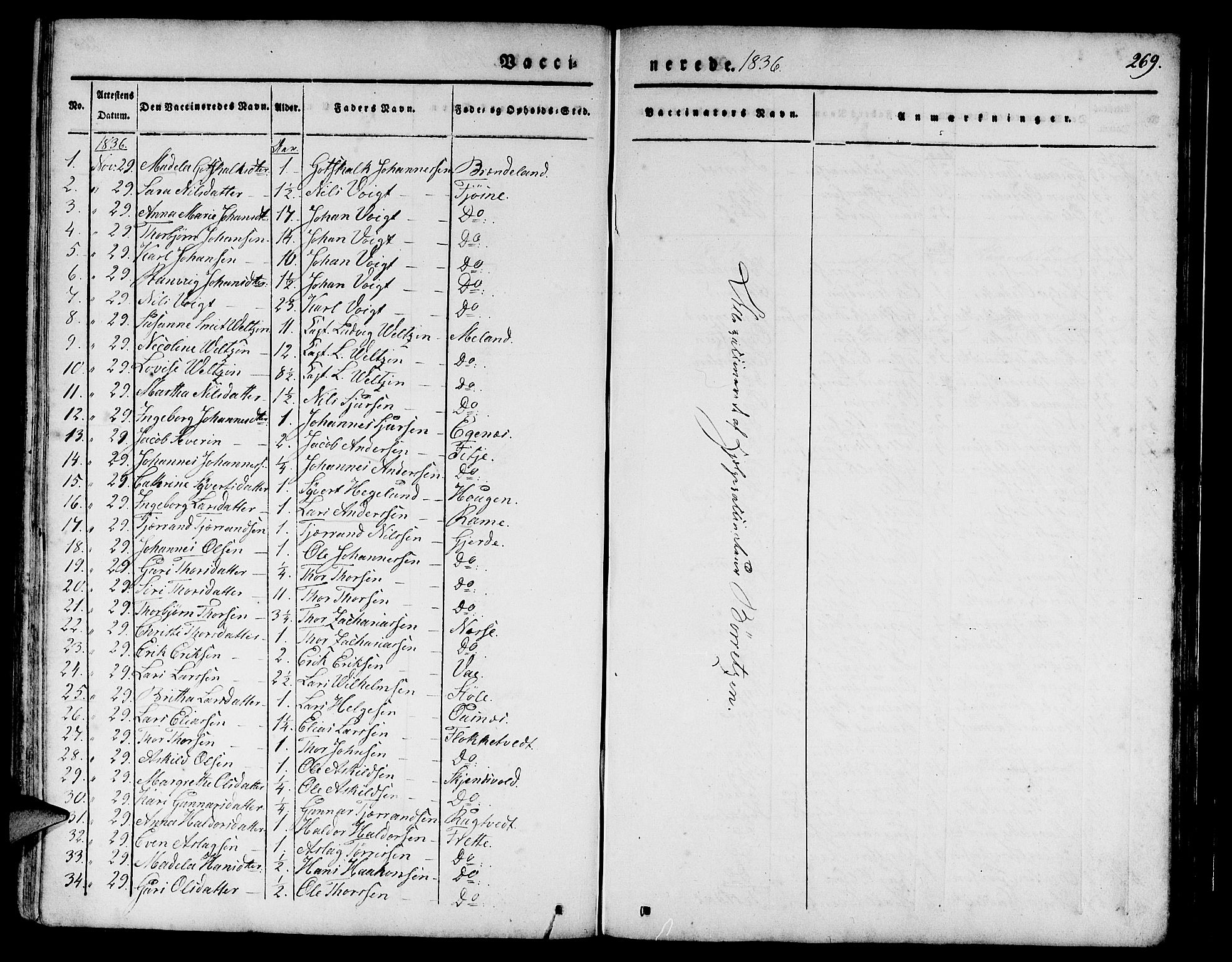 Etne sokneprestembete, SAB/A-75001/H/Haa: Parish register (official) no. A 7, 1831-1847, p. 269