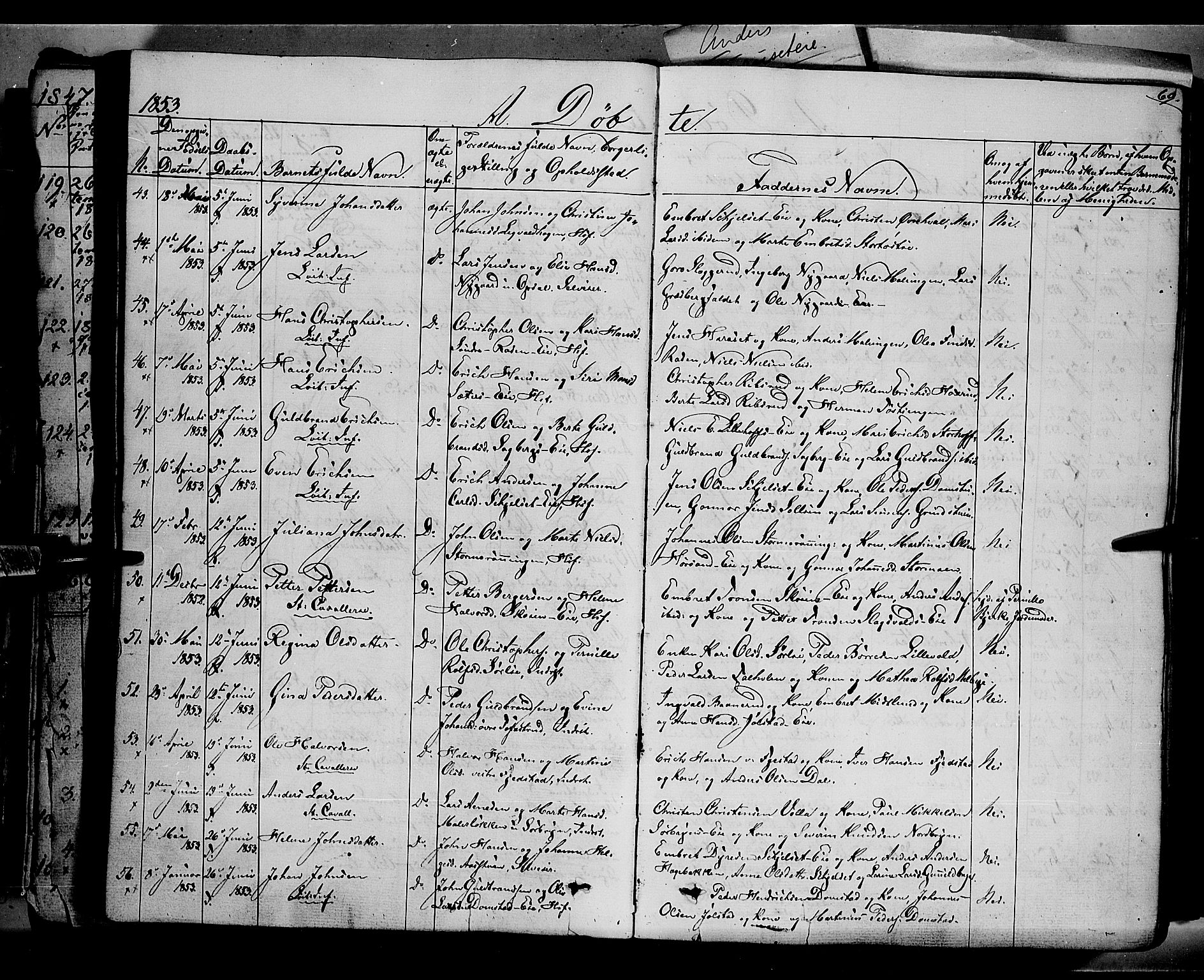 Romedal prestekontor, AV/SAH-PREST-004/K/L0004: Parish register (official) no. 4, 1847-1861, p. 69