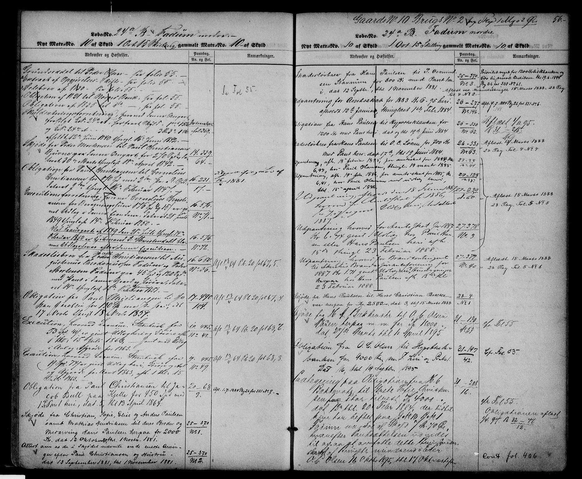 Søndre Jarlsberg sorenskriveri, AV/SAKO-A-129/G/Gb/Gbc/L0001: Mortgage register no. III 1, 1850, p. 56