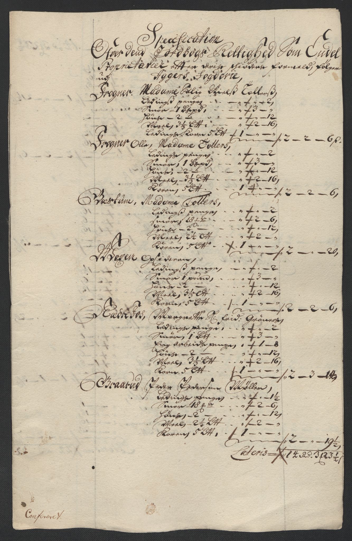 Rentekammeret inntil 1814, Reviderte regnskaper, Fogderegnskap, AV/RA-EA-4092/R10/L0442: Fogderegnskap Aker og Follo, 1699, p. 290