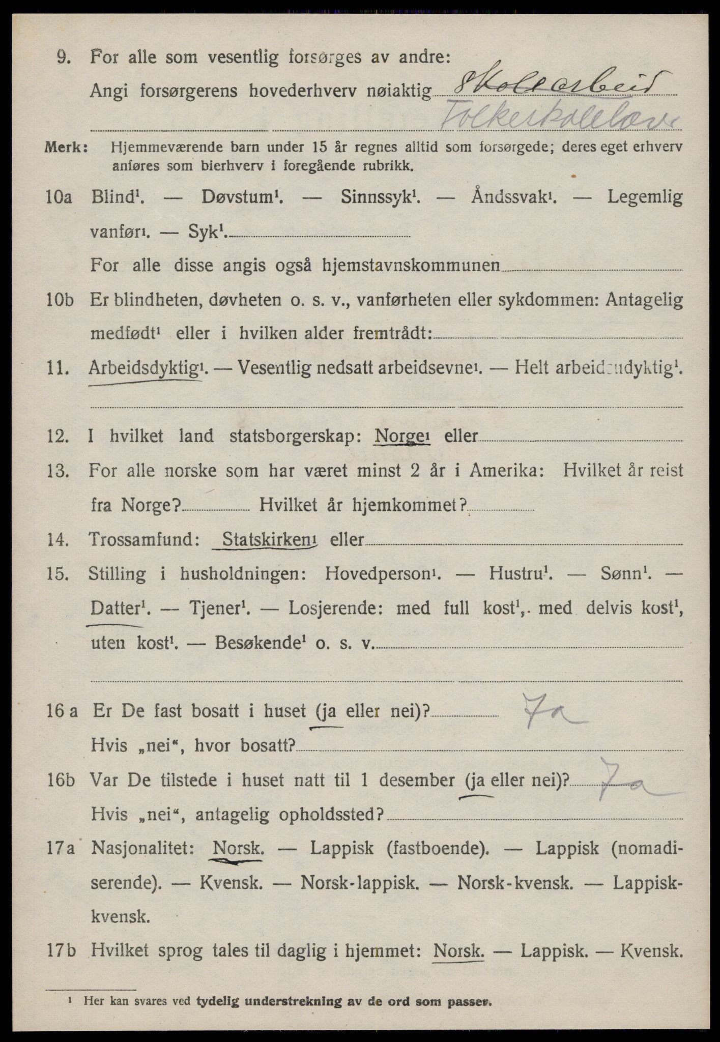 SAT, 1920 census for Meldal, 1920, p. 9136