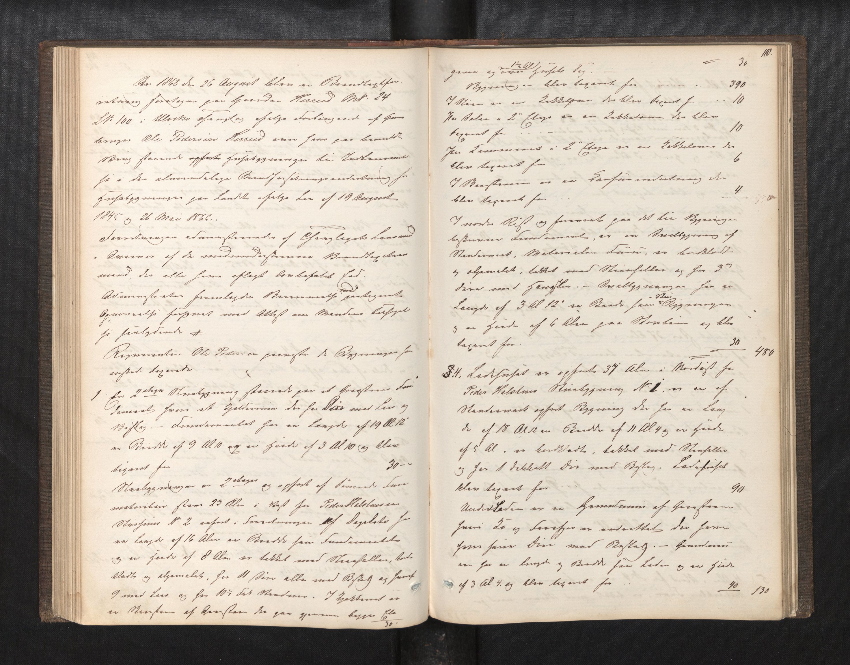 Lensmannen i Ulvik, AV/SAB-A-35601/0012/L0001b: Branntakstprotokoll, 1865-1874, p. 109b-110a