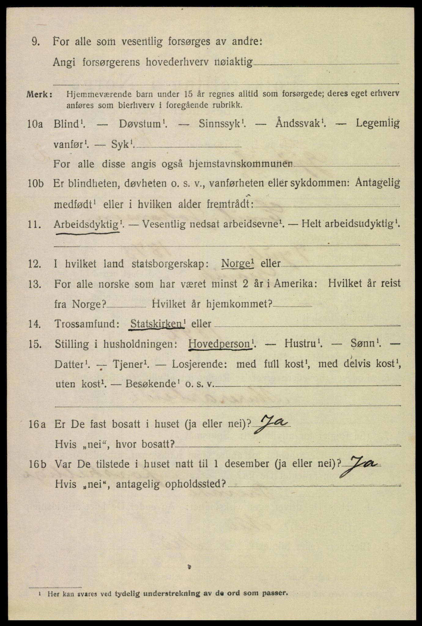 SAH, 1920 census for Gjøvik, 1920, p. 5097