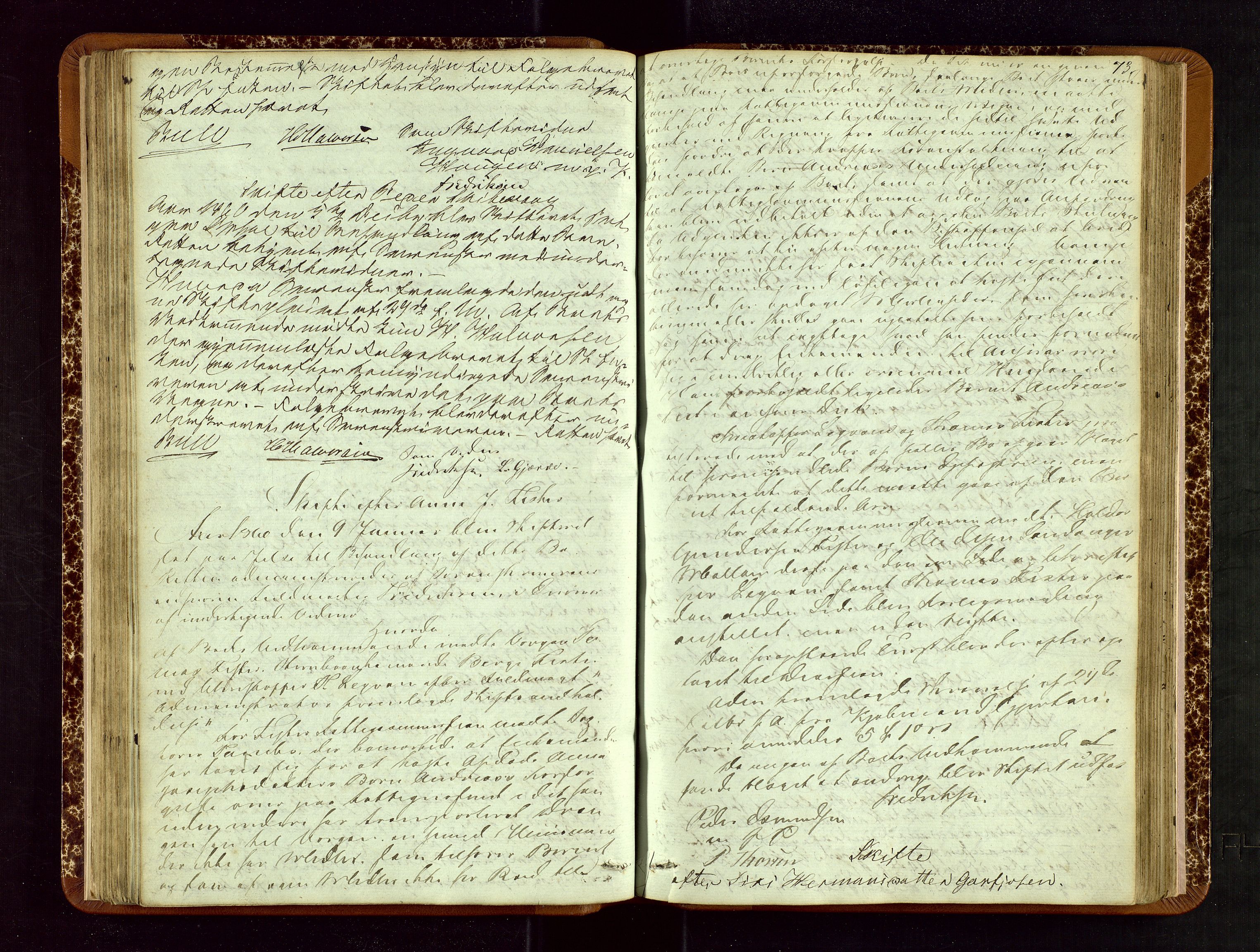 Ryfylke tingrett, AV/SAST-A-100055/001/IV/IVF/L0007: Skifteforhandlingsprotokoll B 1, 1852-1870, p. 73