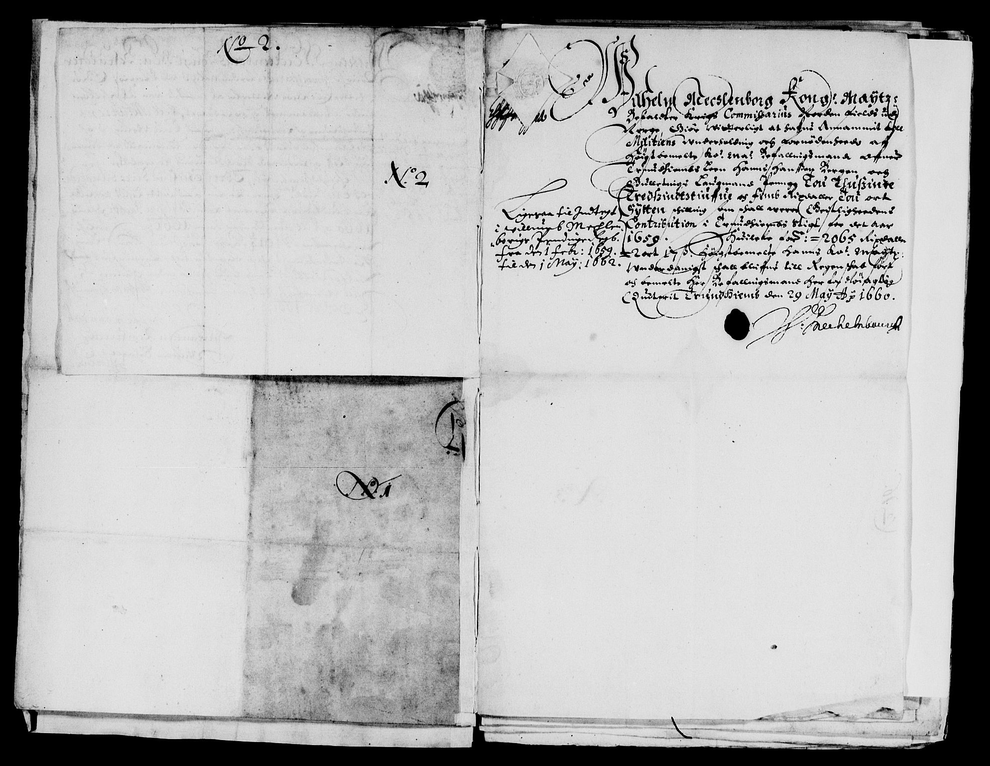 Rentekammeret inntil 1814, Reviderte regnskaper, Lensregnskaper, AV/RA-EA-5023/R/Rb/Rbw/L0142: Trondheim len, 1659-1661