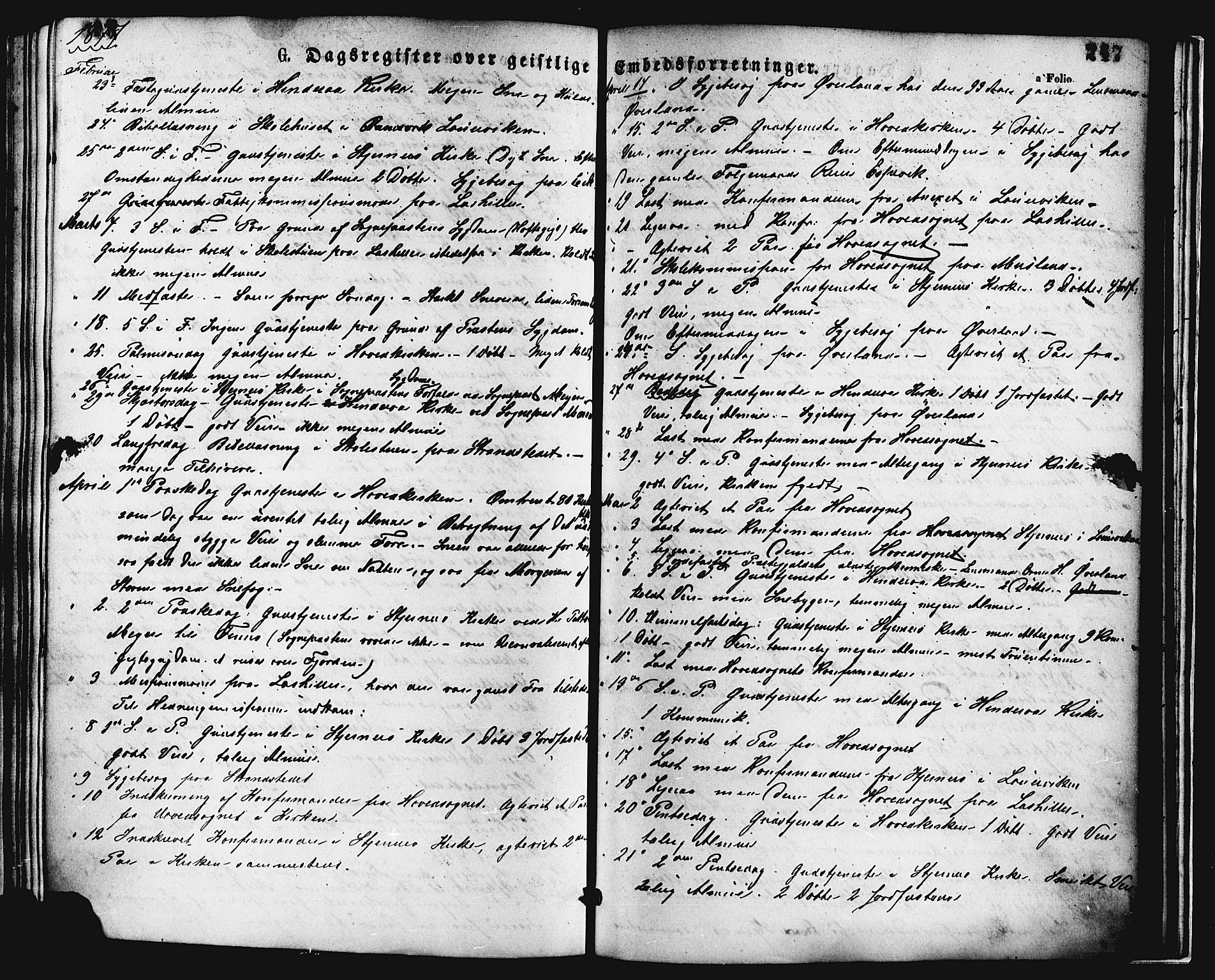Nedstrand sokneprestkontor, SAST/A-101841/01/IV: Parish register (official) no. A 11, 1877-1887, p. 247