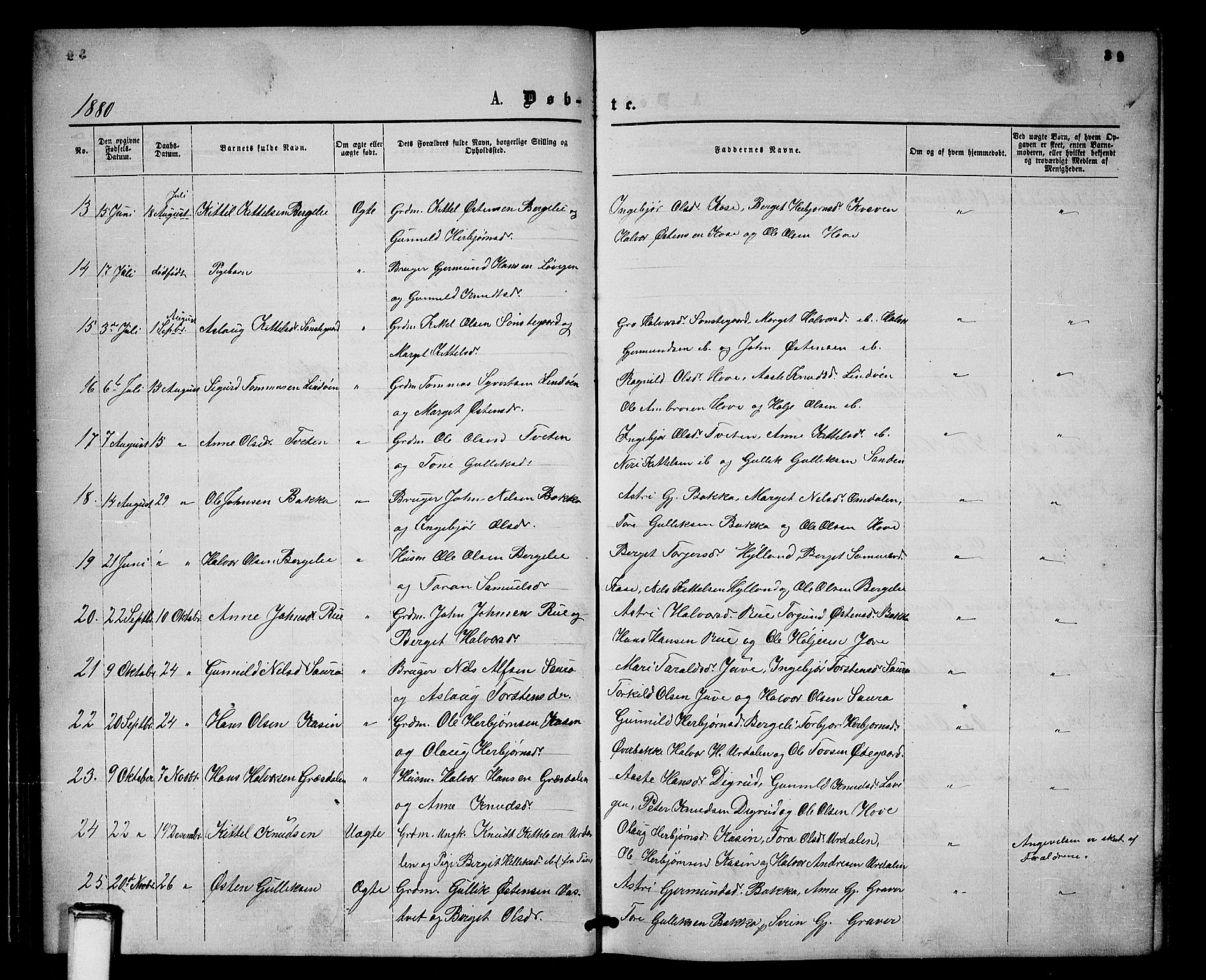 Gransherad kirkebøker, AV/SAKO-A-267/G/Gb/L0002: Parish register (copy) no. II 2, 1860-1886, p. 39