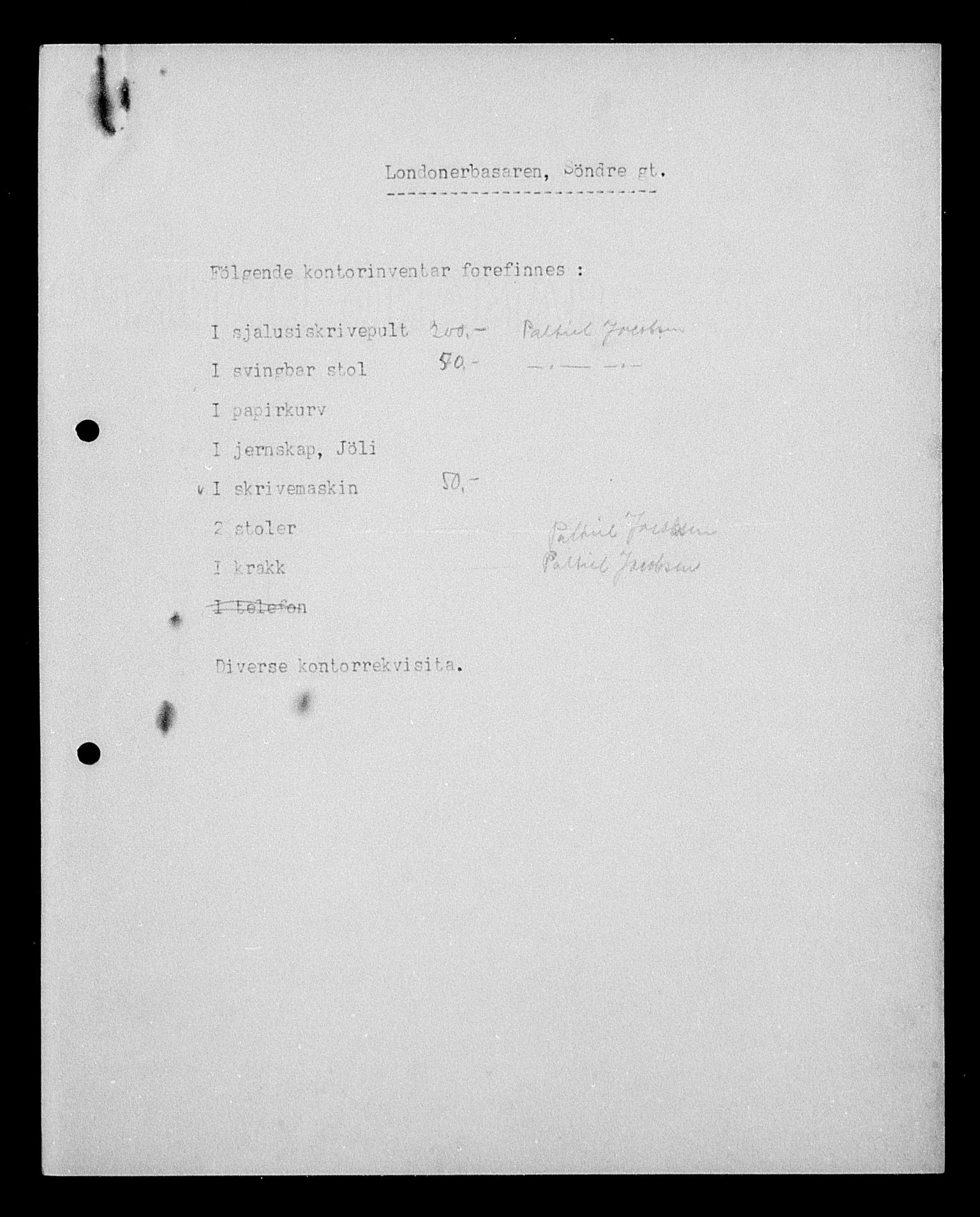 Justisdepartementet, Tilbakeføringskontoret for inndratte formuer, AV/RA-S-1564/H/Hc/Hca/L0903: --, 1945-1947, p. 194