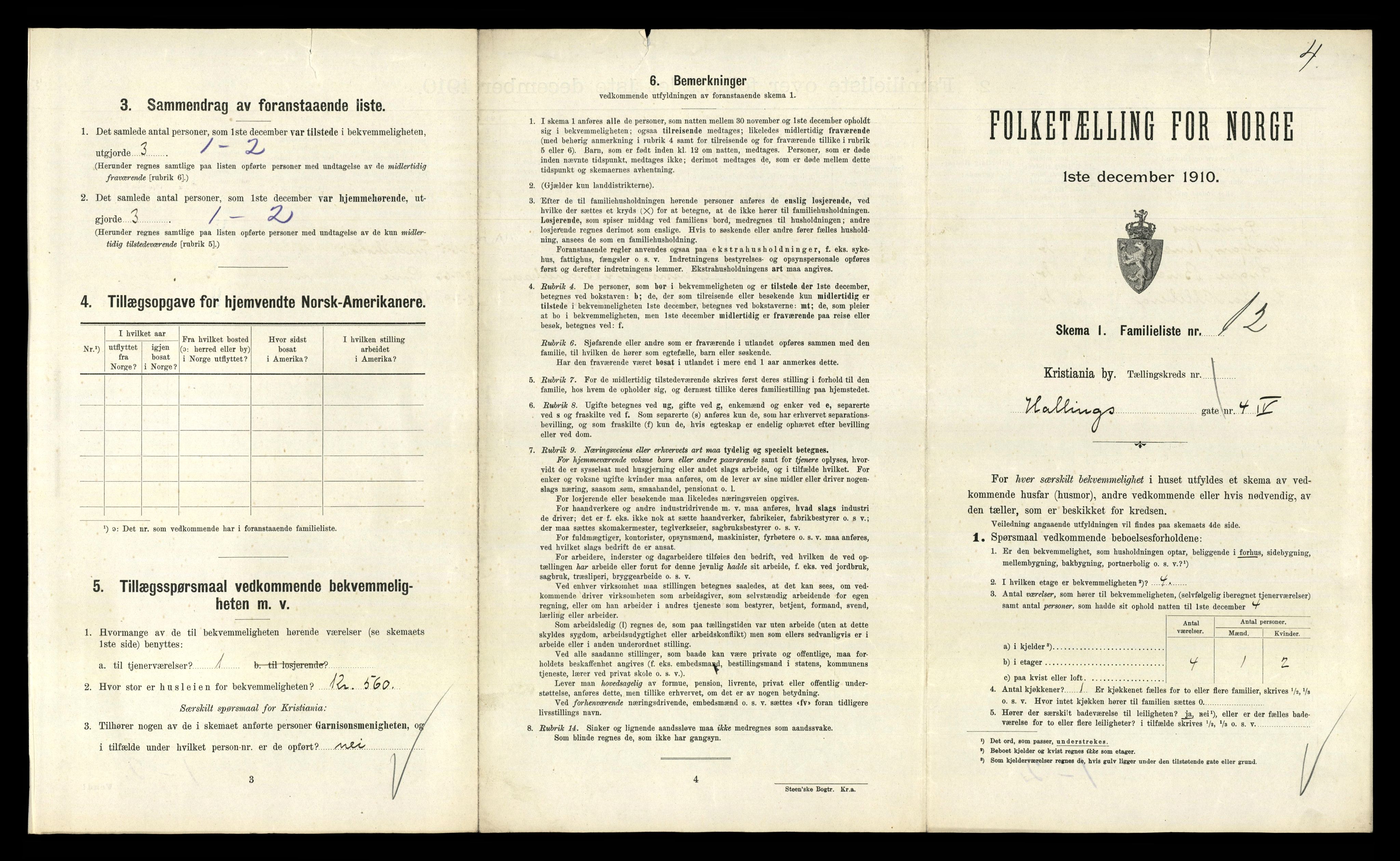 RA, 1910 census for Kristiania, 1910, p. 33127