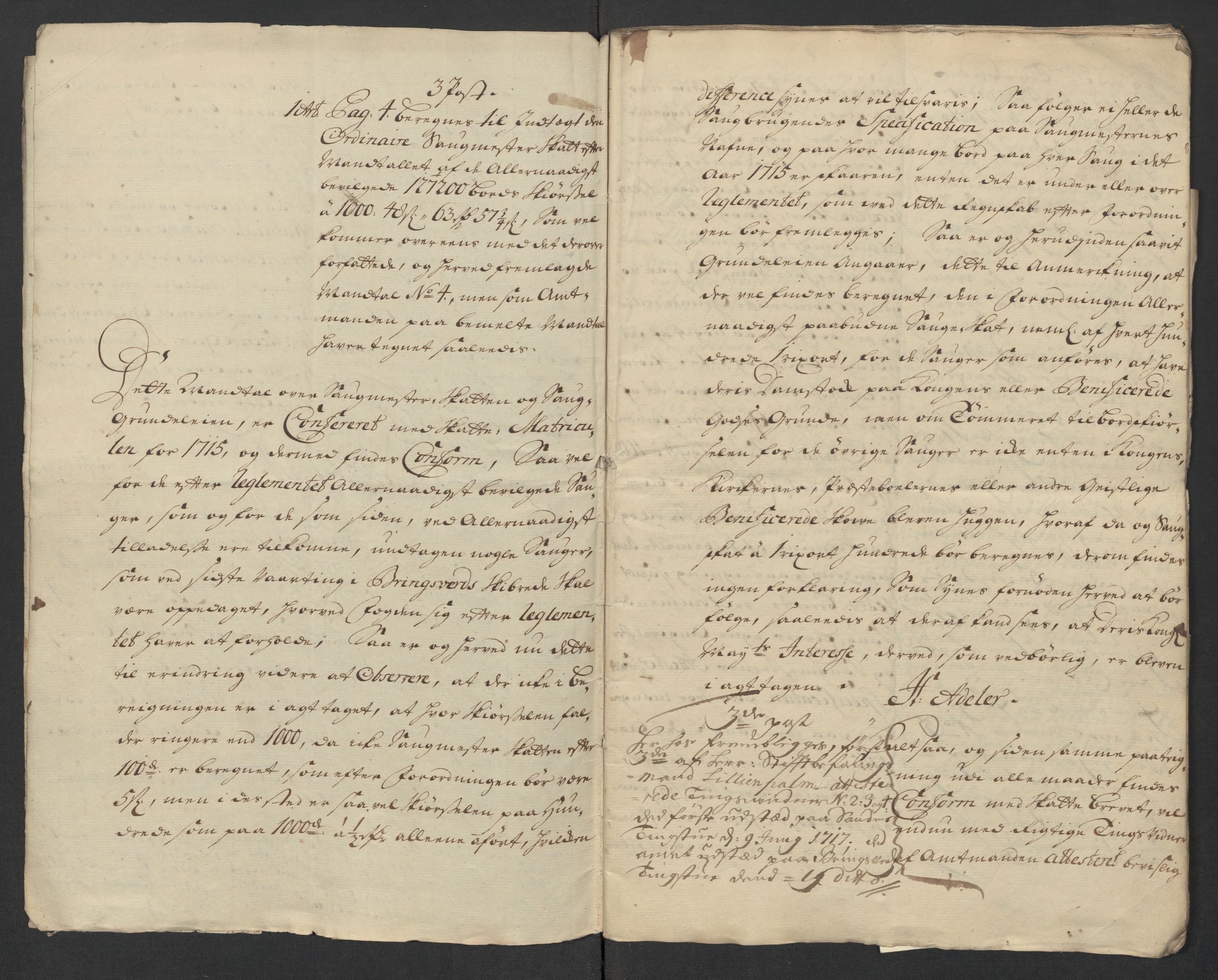 Rentekammeret inntil 1814, Reviderte regnskaper, Fogderegnskap, RA/EA-4092/R39/L2324: Fogderegnskap Nedenes, 1715, p. 242