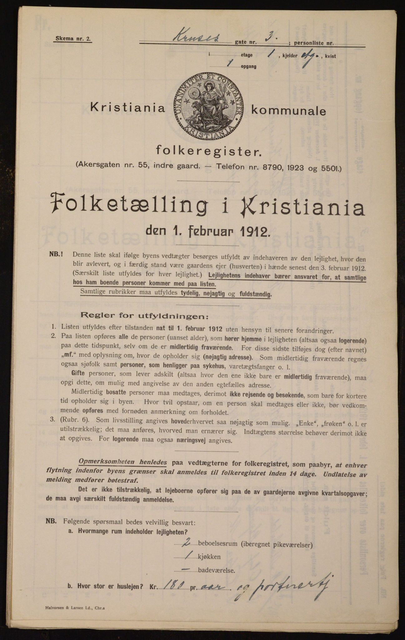 OBA, Municipal Census 1912 for Kristiania, 1912, p. 55221