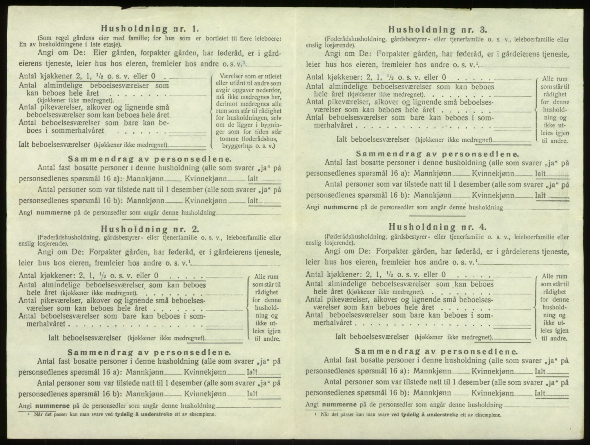 SAO, 1920 census for Berg, 1920, p. 1289