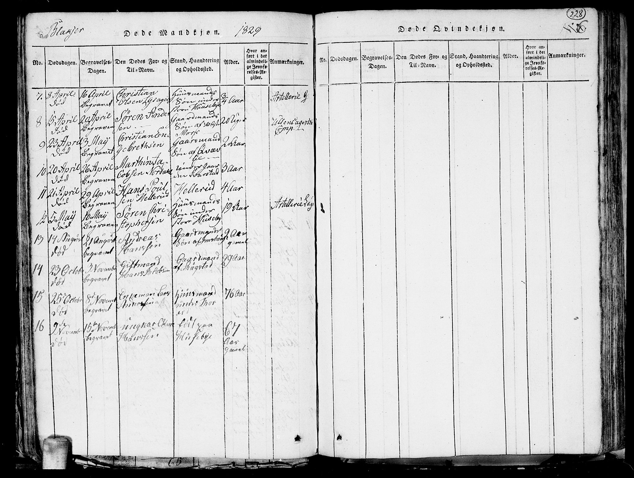 Aurskog prestekontor Kirkebøker, SAO/A-10304a/G/Ga/L0001: Parish register (copy) no. I 1, 1814-1829, p. 228