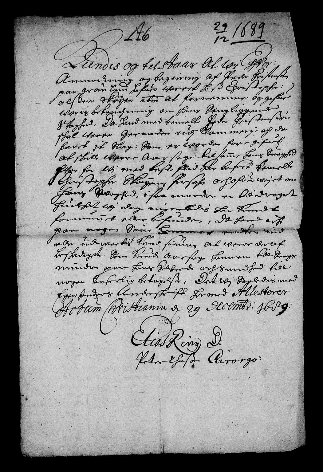 Stattholderembetet 1572-1771, RA/EA-2870/Af/L0003: Avskrifter av vedlegg til originale supplikker, nummerert i samsvar med supplikkbøkene, 1689-1691, p. 84