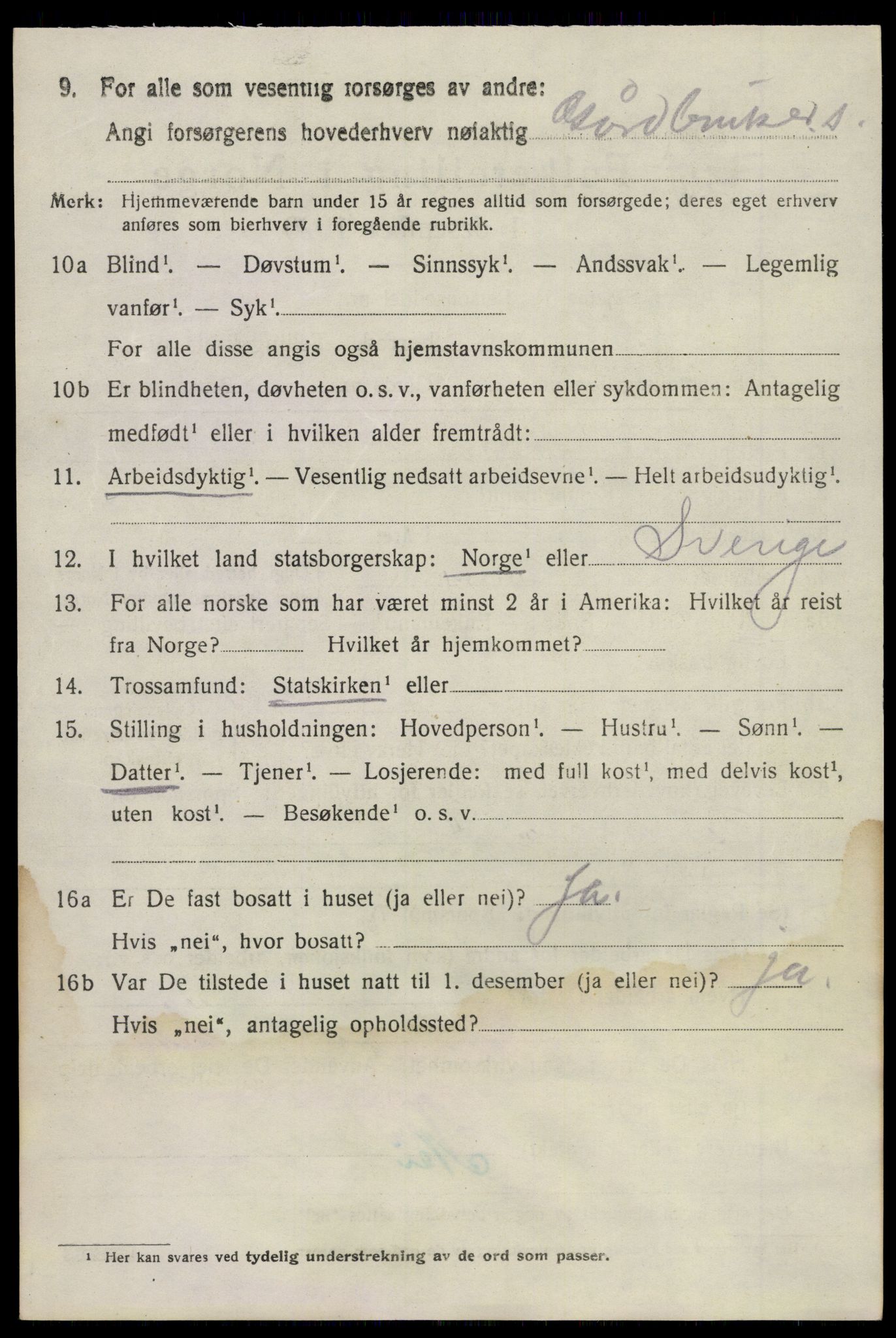 SAKO, 1920 census for Brunlanes, 1920, p. 6830