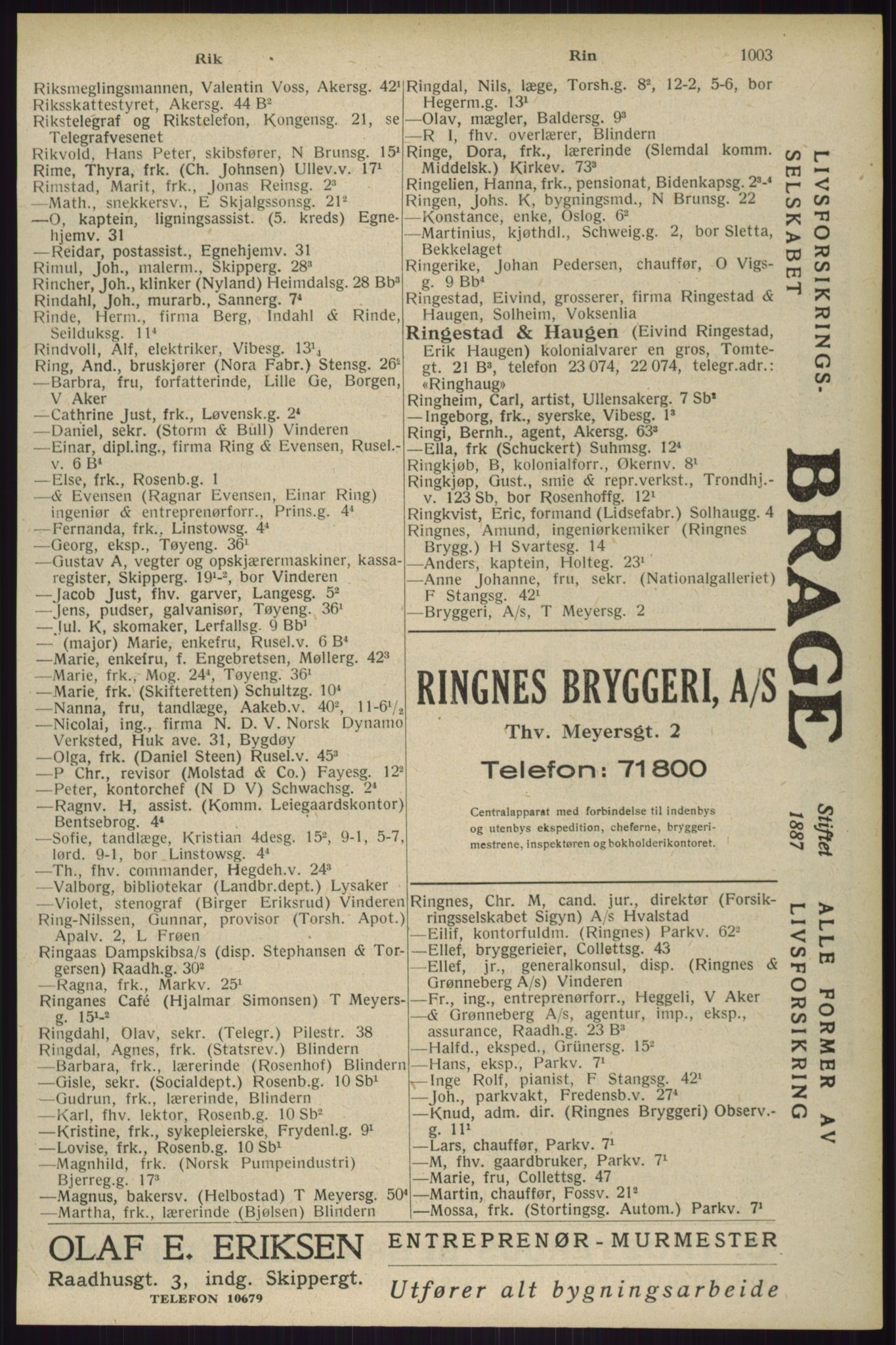 Kristiania/Oslo adressebok, PUBL/-, 1929, p. 1003