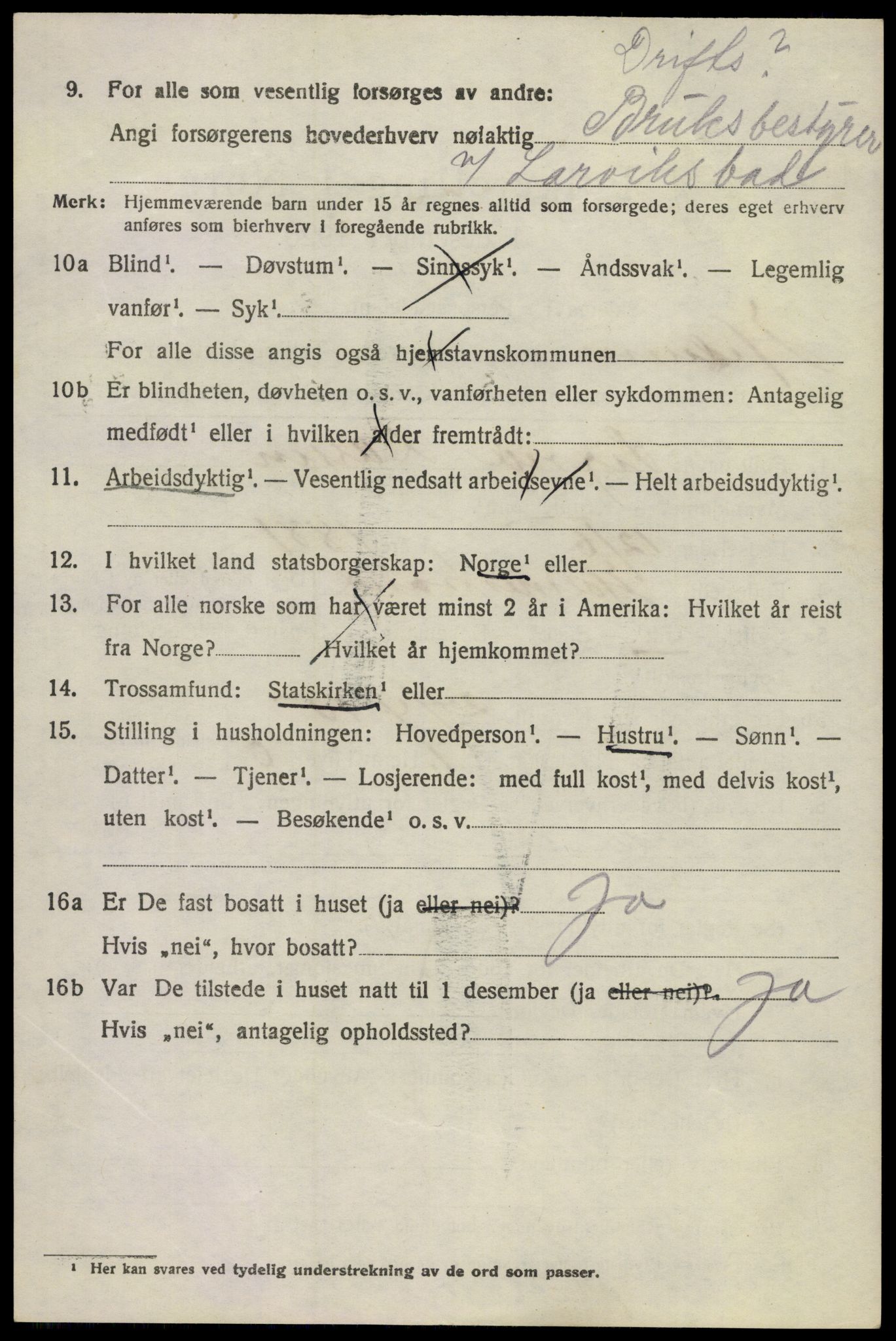 SAKO, 1920 census for Hedrum, 1920, p. 2556