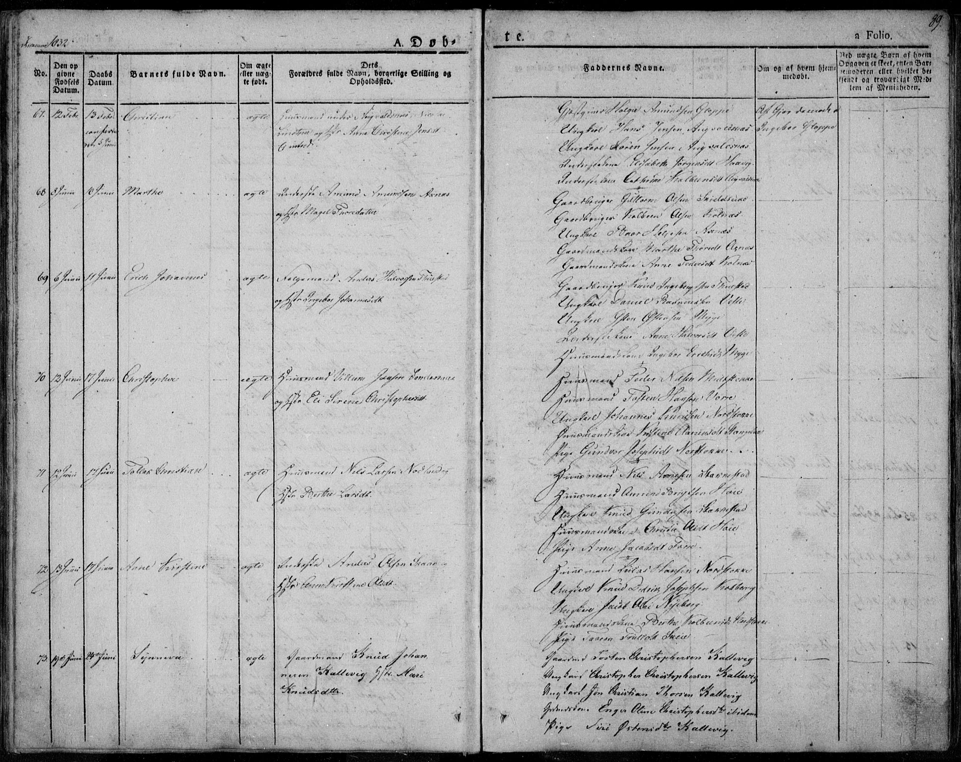 Avaldsnes sokneprestkontor, AV/SAST-A -101851/H/Ha/Haa/L0005: Parish register (official) no. A 5.1, 1825-1841, p. 89