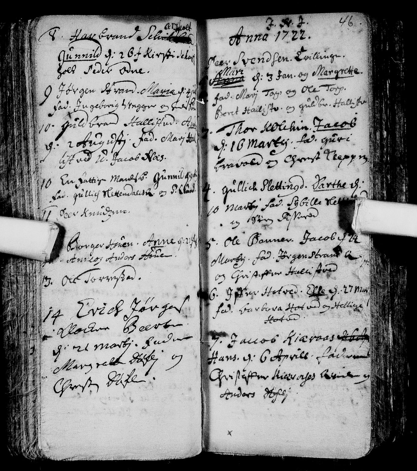 Andebu kirkebøker, AV/SAKO-A-336/F/Fa/L0001: Parish register (official) no. 1 /1, 1623-1738, p. 46