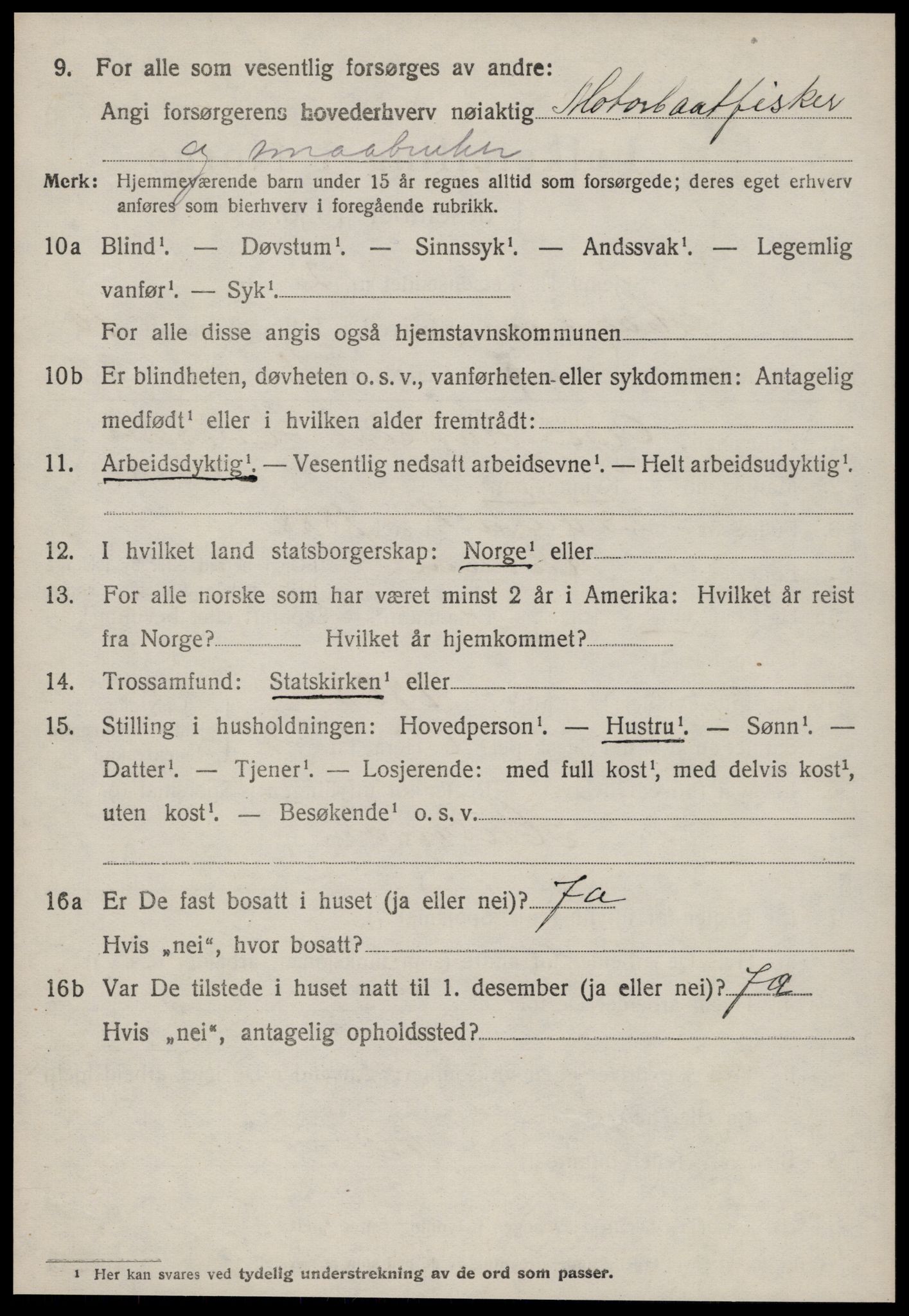 SAT, 1920 census for Haram, 1920, p. 5744