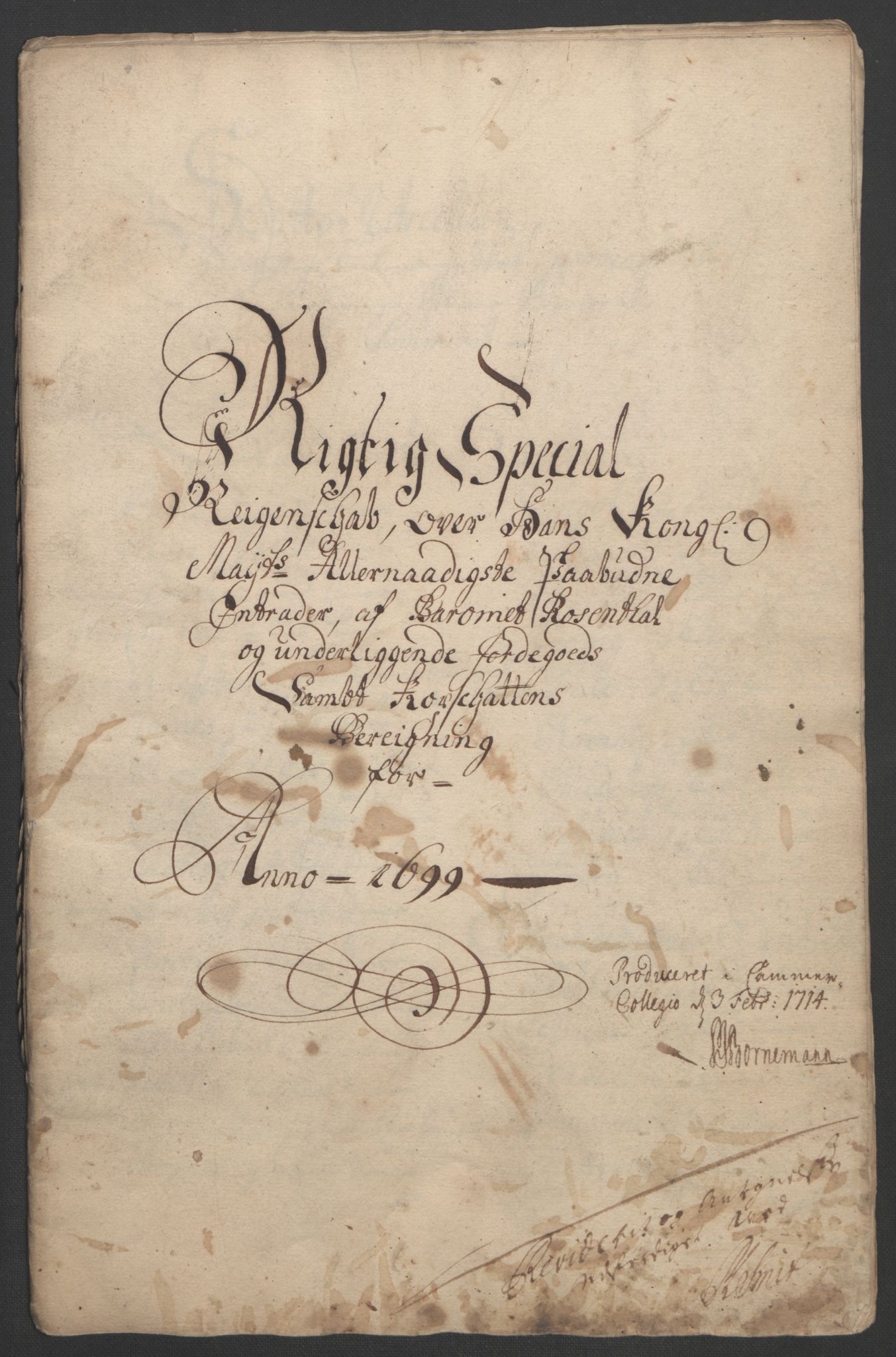Rentekammeret inntil 1814, Reviderte regnskaper, Fogderegnskap, RA/EA-4092/R49/L3138: Fogderegnskap Rosendal Baroni, 1691-1714, p. 79