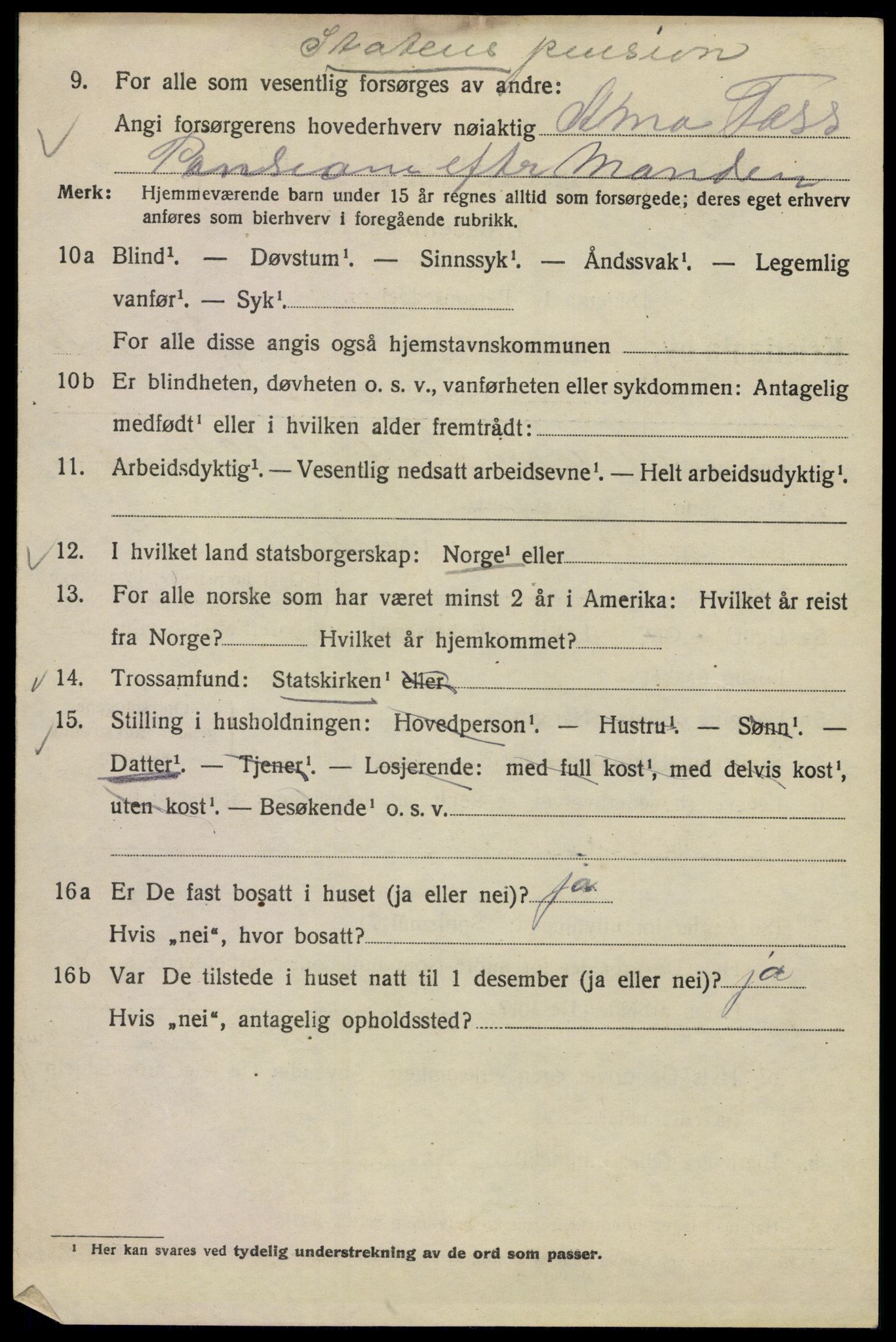 SAO, 1920 census for Kristiania, 1920, p. 424364