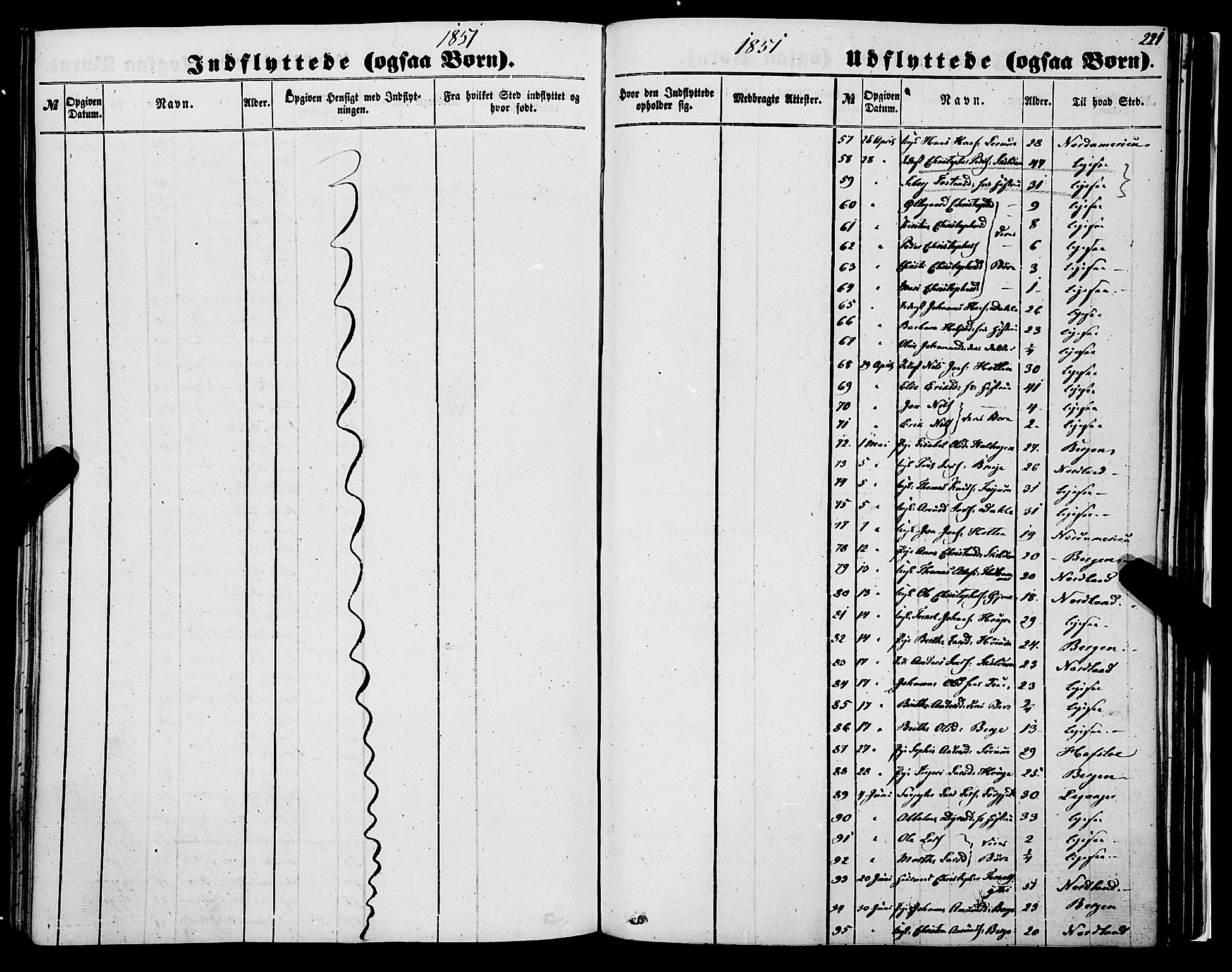 Luster sokneprestembete, AV/SAB-A-81101/H/Haa/Haaa/L0007: Parish register (official) no. A 7, 1849-1859, p. 221