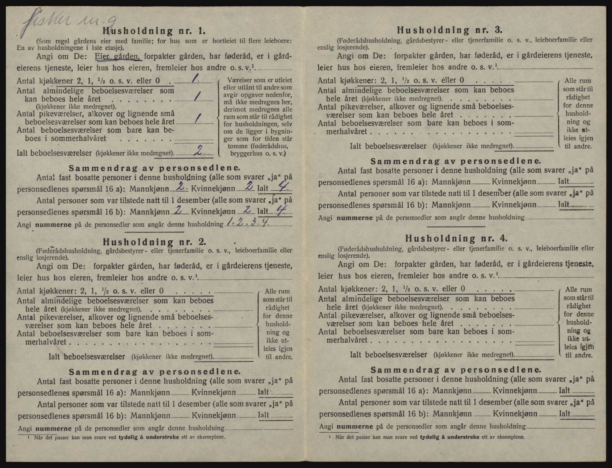 SATØ, 1920 census for , 1920, p. 457