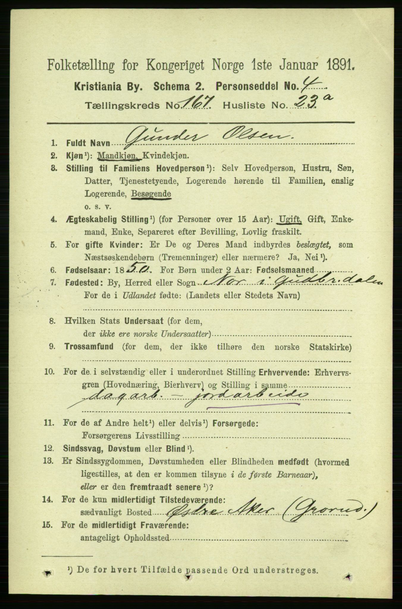 RA, 1891 census for 0301 Kristiania, 1891, p. 97769