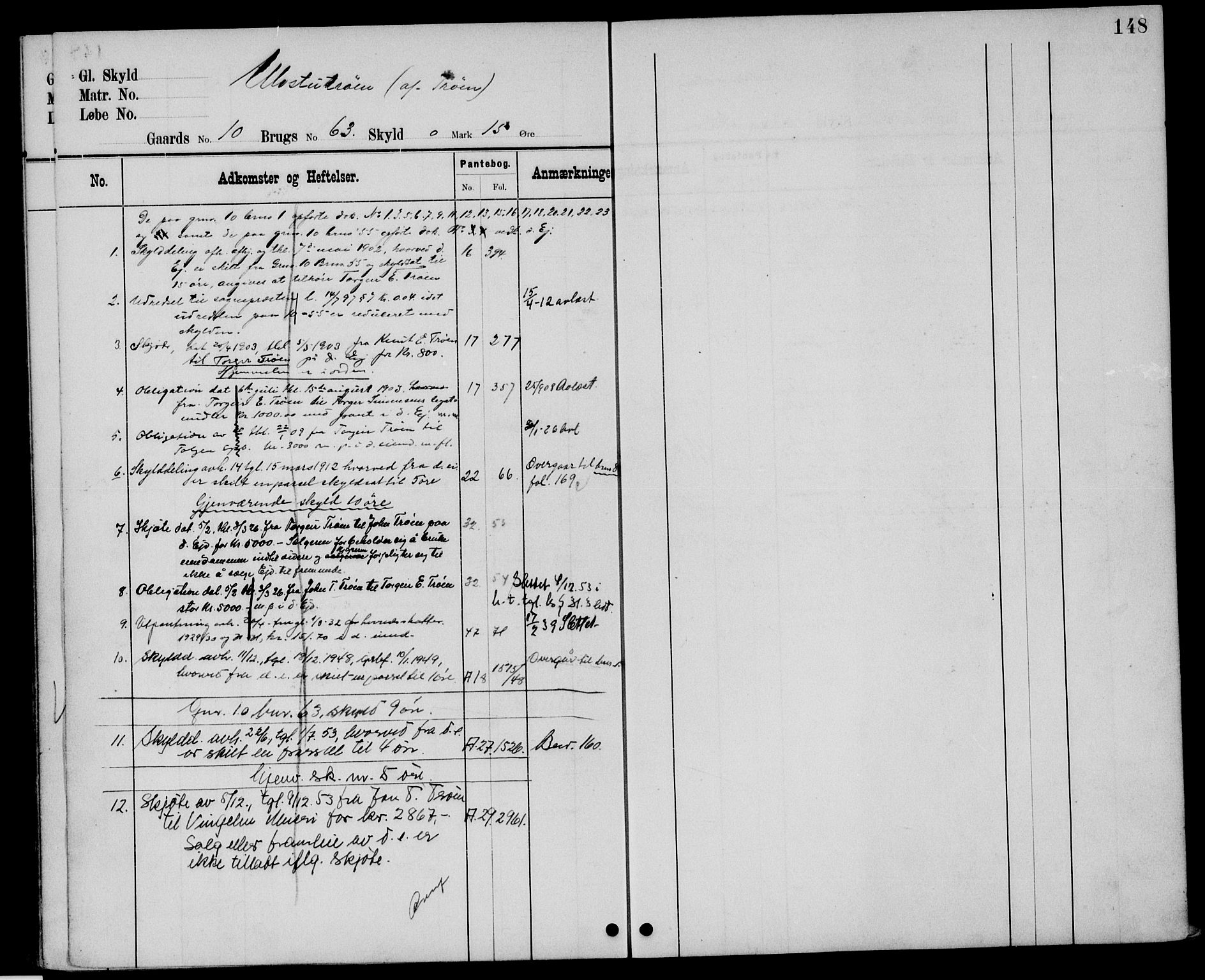 Nord-Østerdal tingrett, AV/SAH-TING-020/H/Ha/Hah/L0048: Mortgage register no. 1, 1897, p. 148