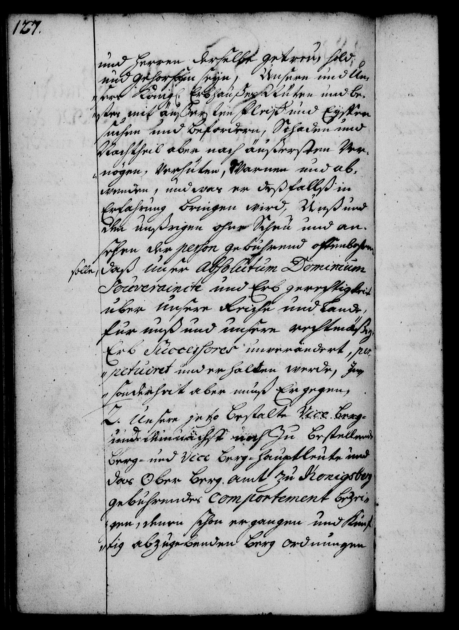 Rentekammeret, Kammerkanselliet, RA/EA-3111/G/Gg/Gge/L0002: Norsk bestallingsprotokoll med register (merket RK 53.26), 1730-1744, p. 127