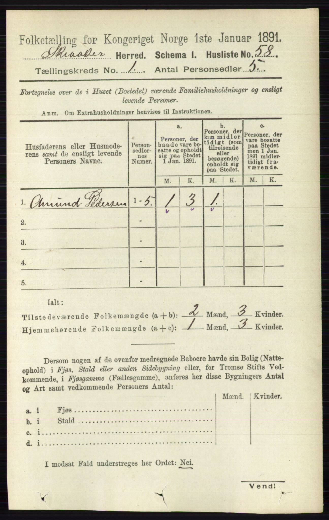 RA, 1891 census for 0513 Skjåk, 1891, p. 81