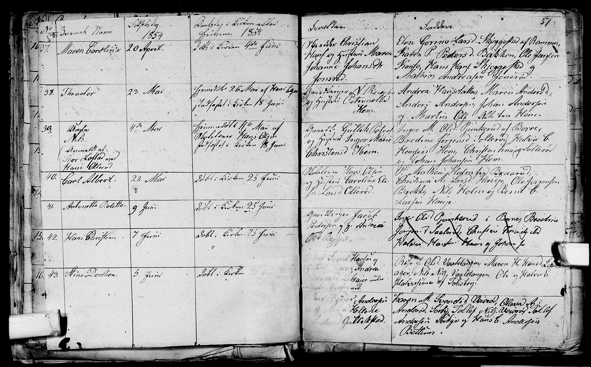 Våle kirkebøker, AV/SAKO-A-334/G/Ga/L0002: Parish register (copy) no. I 2, 1851-1863, p. 50-51