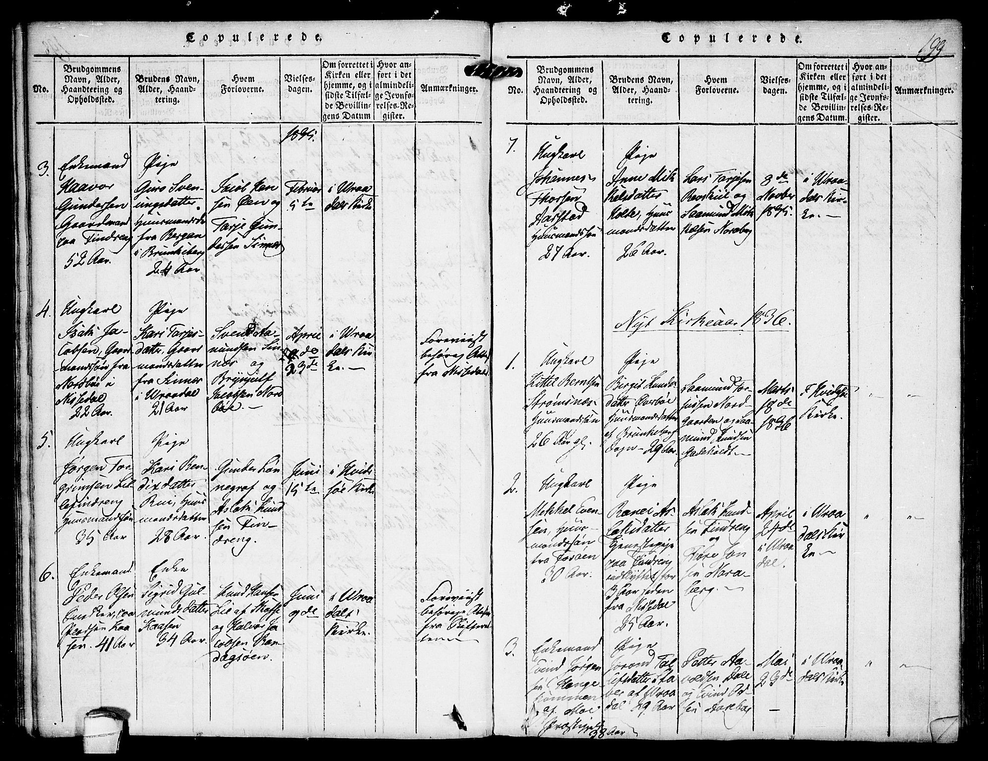 Kviteseid kirkebøker, SAKO/A-276/F/Fc/L0001: Parish register (official) no. III 1, 1815-1836, p. 199
