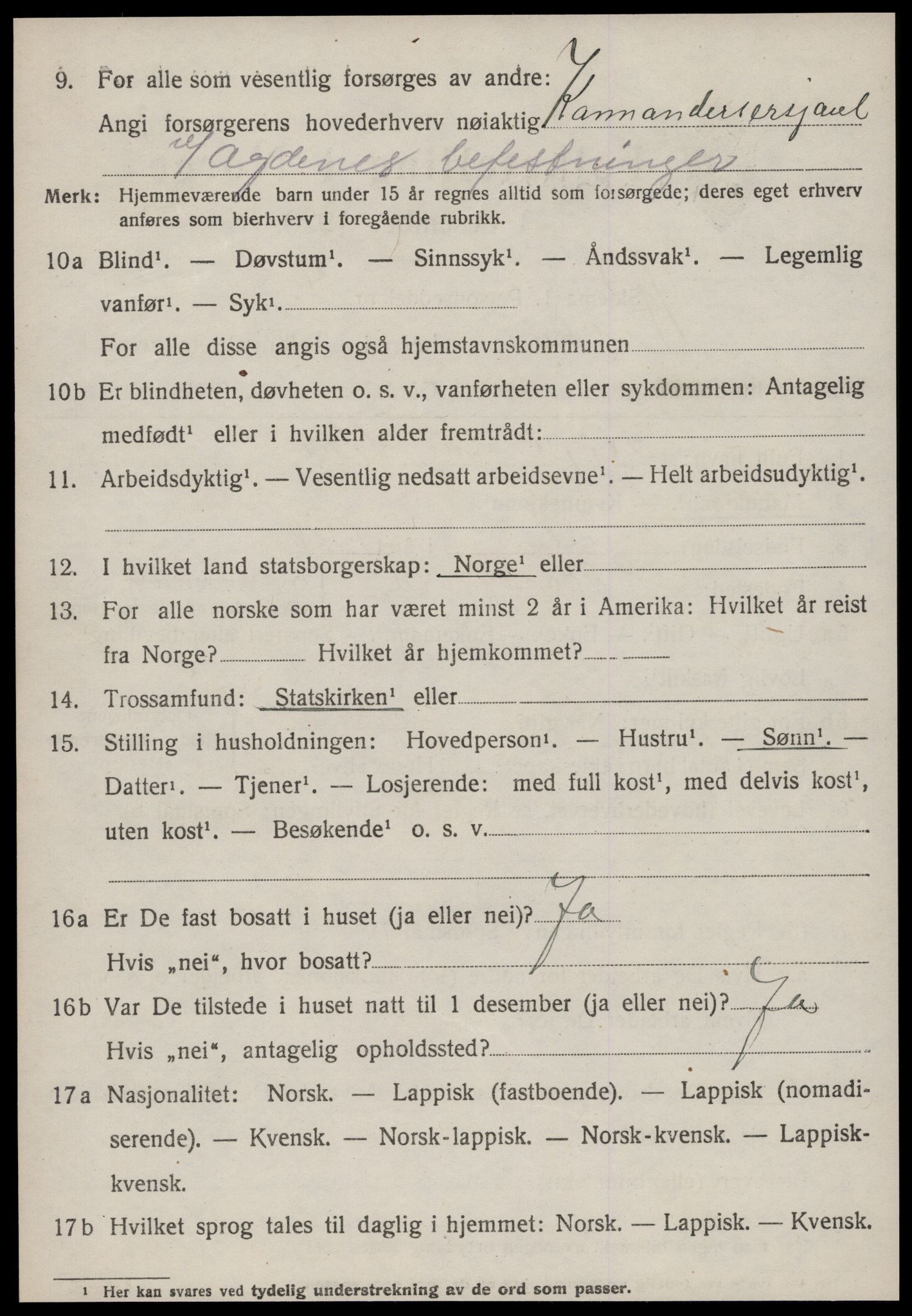 SAT, 1920 census for Rissa, 1920, p. 2286