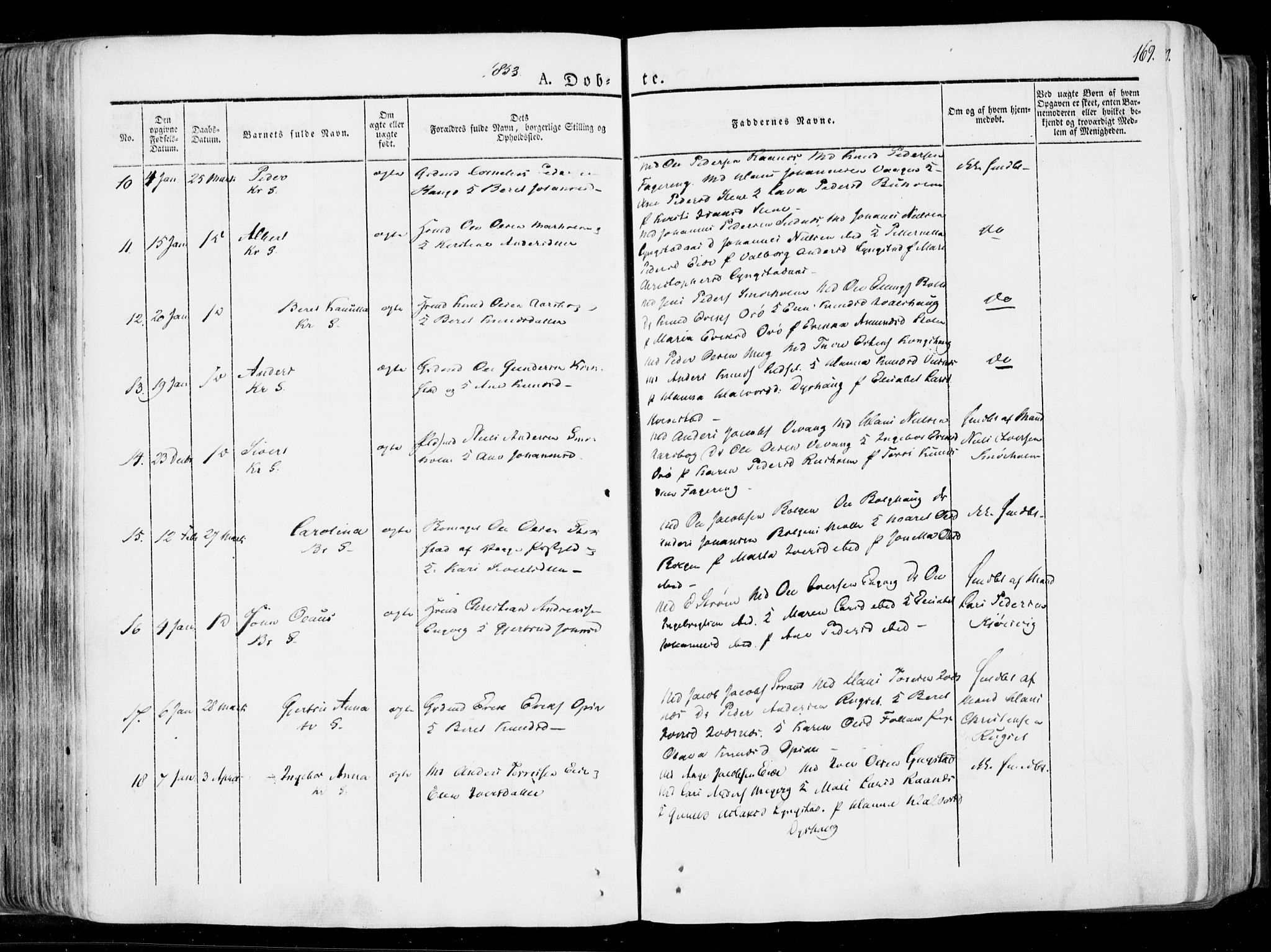 Ministerialprotokoller, klokkerbøker og fødselsregistre - Møre og Romsdal, SAT/A-1454/568/L0803: Parish register (official) no. 568A10, 1830-1853, p. 169