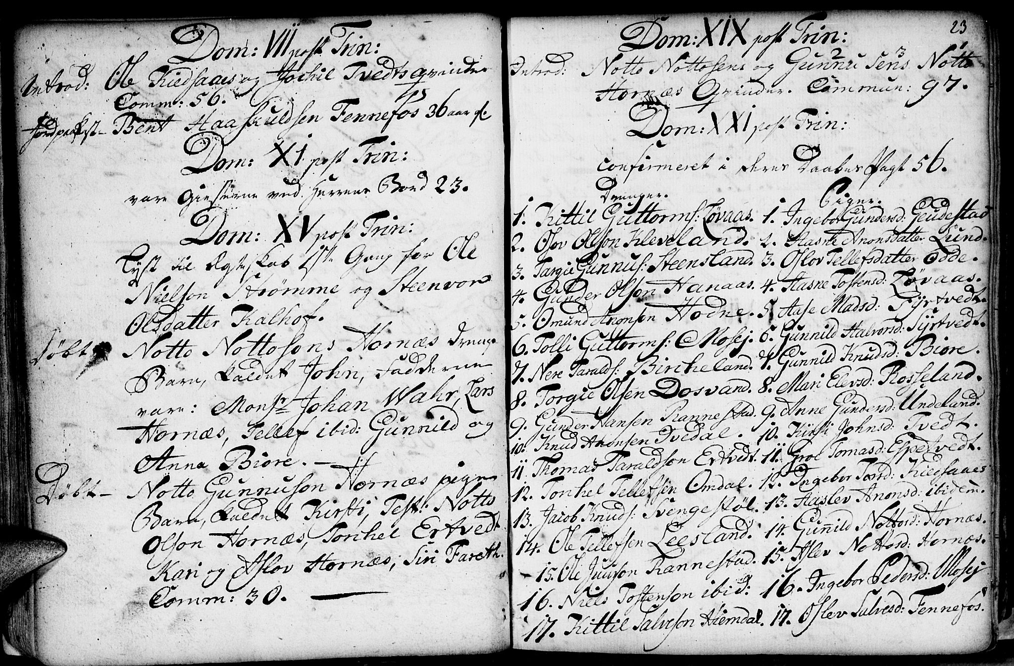 Evje sokneprestkontor, SAK/1111-0008/F/Fa/Fab/L0002: Parish register (official) no. A 2, 1765-1816, p. 23