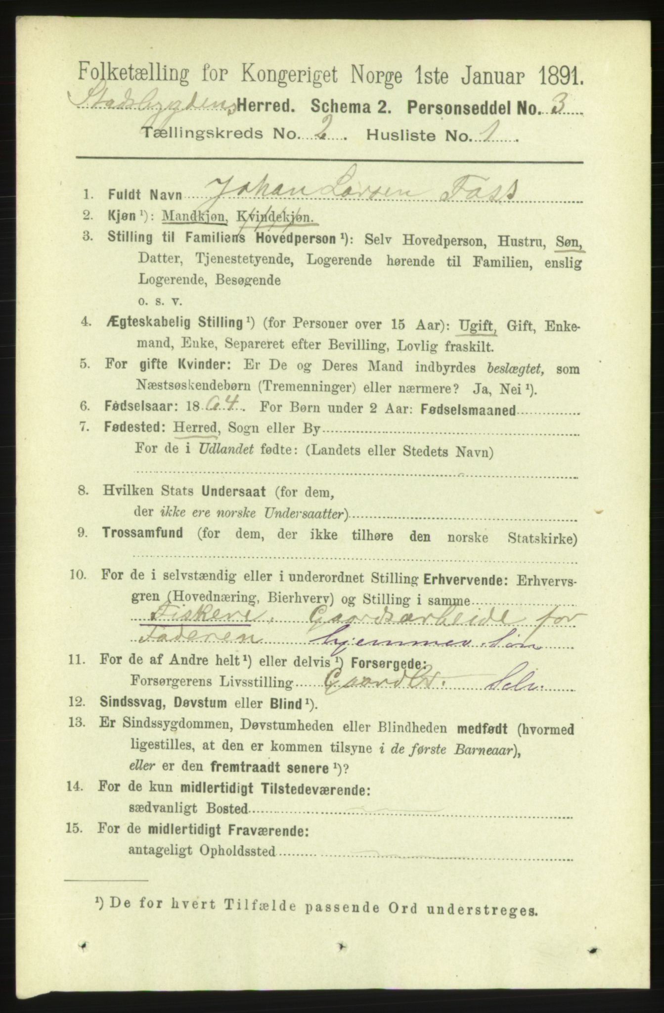 RA, 1891 census for 1625 Stadsbygd, 1891, p. 780