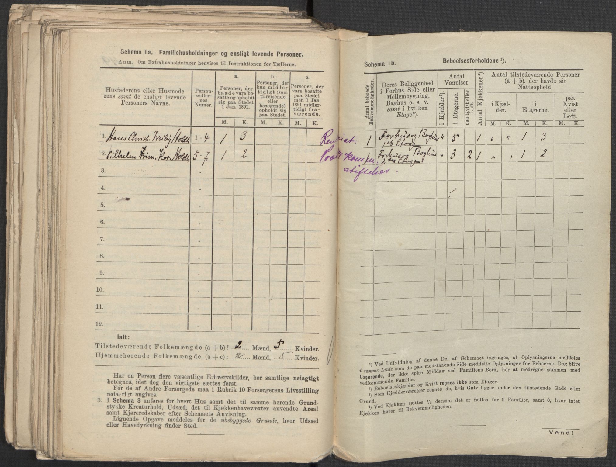 RA, 1891 Census for 1301 Bergen, 1891, p. 383