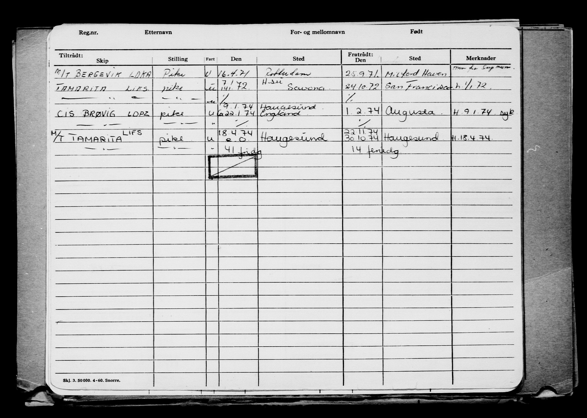 Direktoratet for sjømenn, AV/RA-S-3545/G/Gb/L0156: Hovedkort, 1918, p. 35