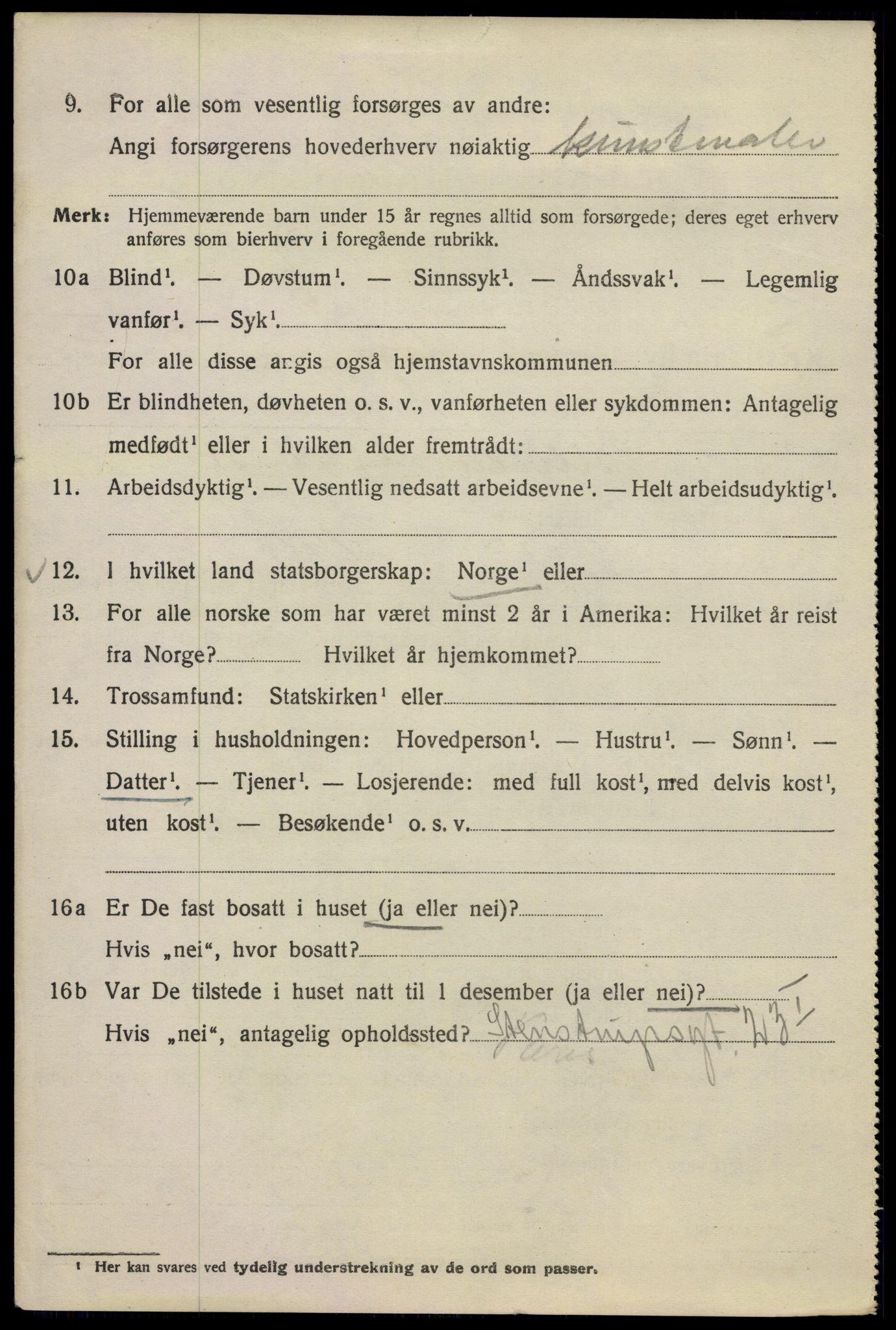 SAO, 1920 census for Kristiania, 1920, p. 325600