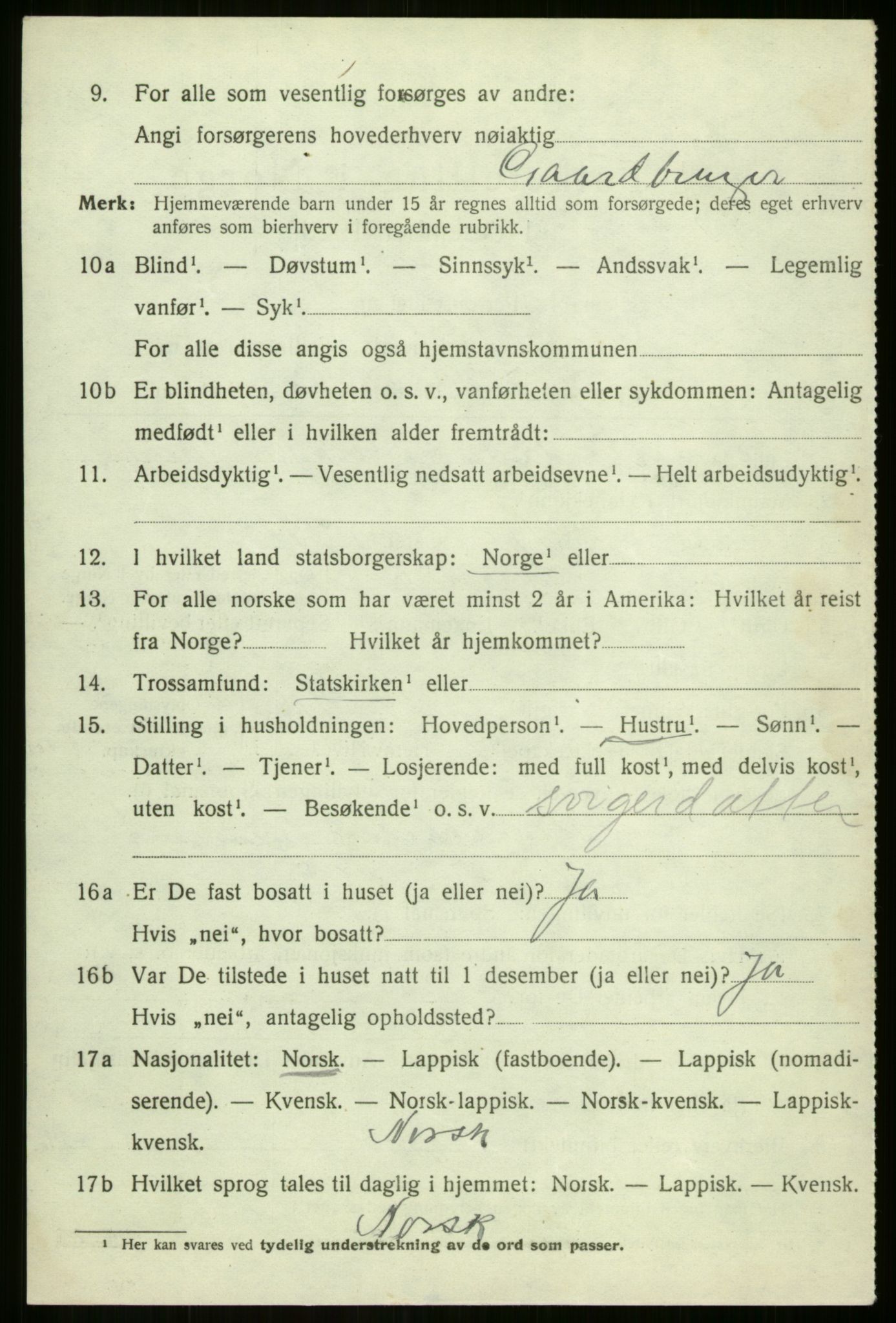 SATØ, 1920 census for Sørreisa, 1920, p. 1745