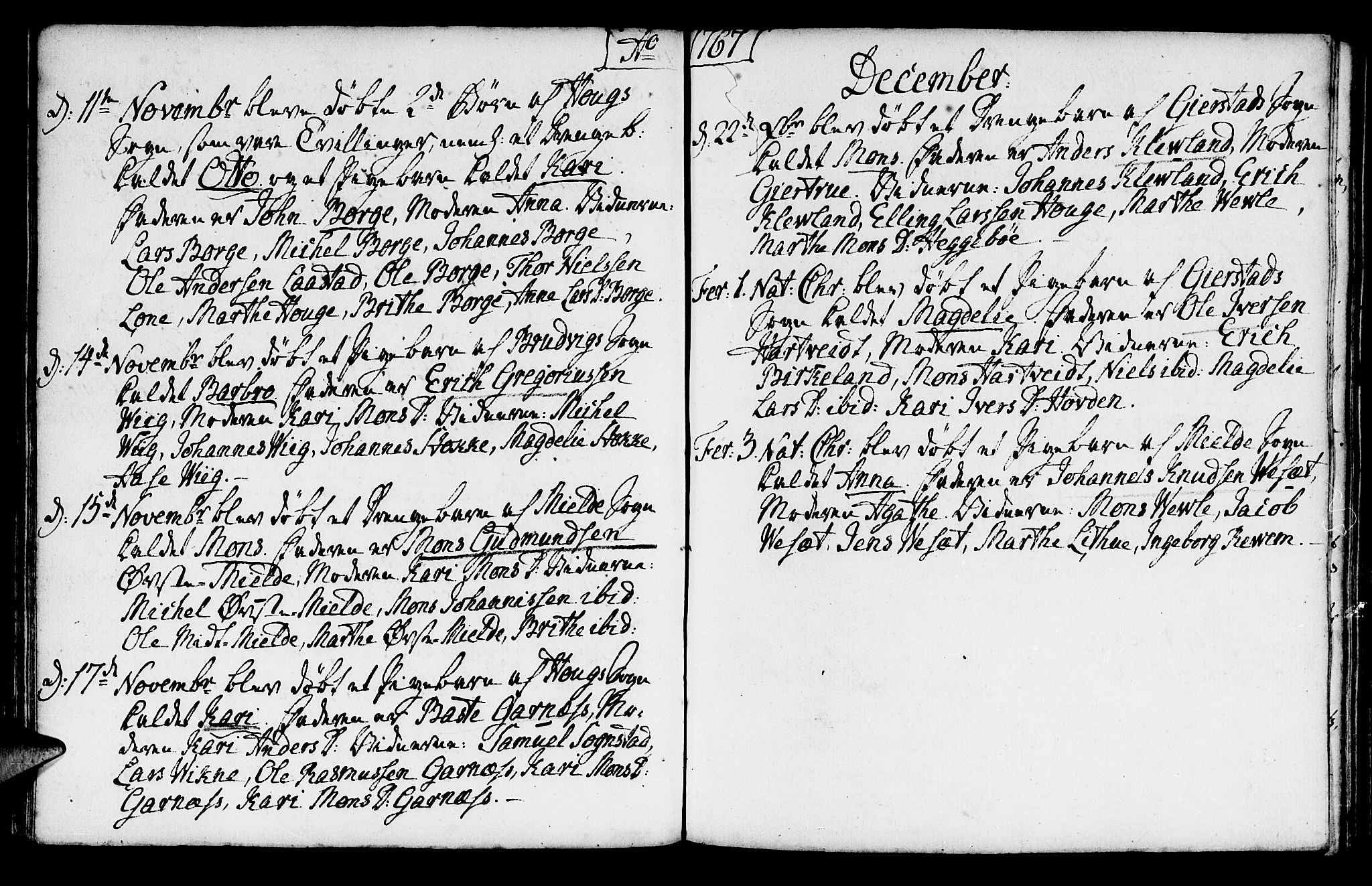 Haus sokneprestembete, AV/SAB-A-75601/H/Haa: Parish register (official) no. A 8, 1754-1769, p. 117