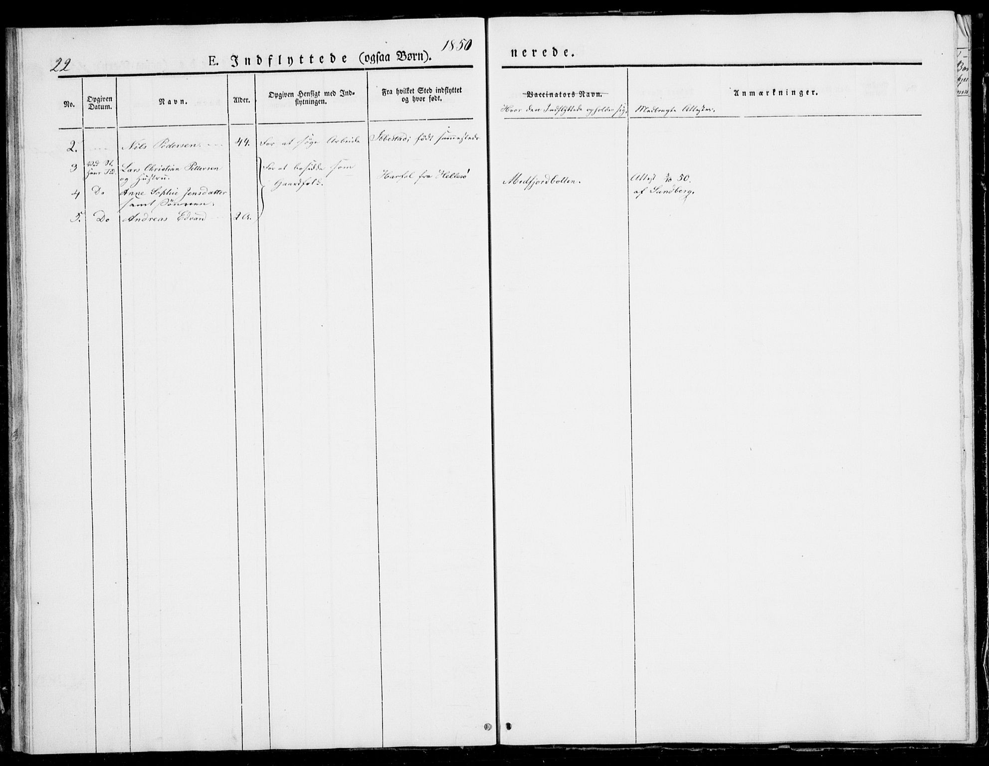 Berg sokneprestkontor, SATØ/S-1318/G/Ga/Gab/L0001klokker: Parish register (copy) no. 1, 1843-1851, p. 22