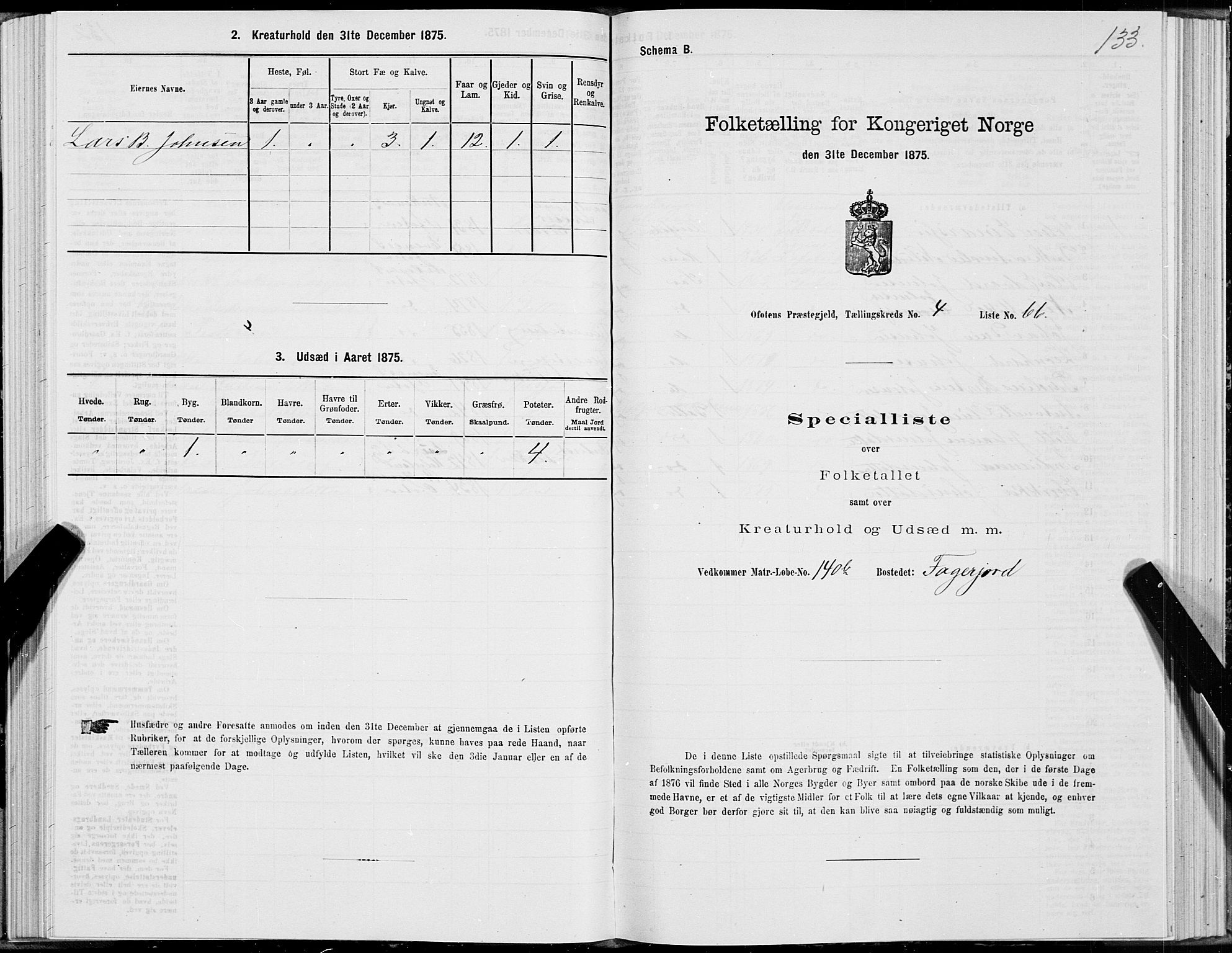 SAT, 1875 census for 1853P Ofoten, 1875, p. 3133